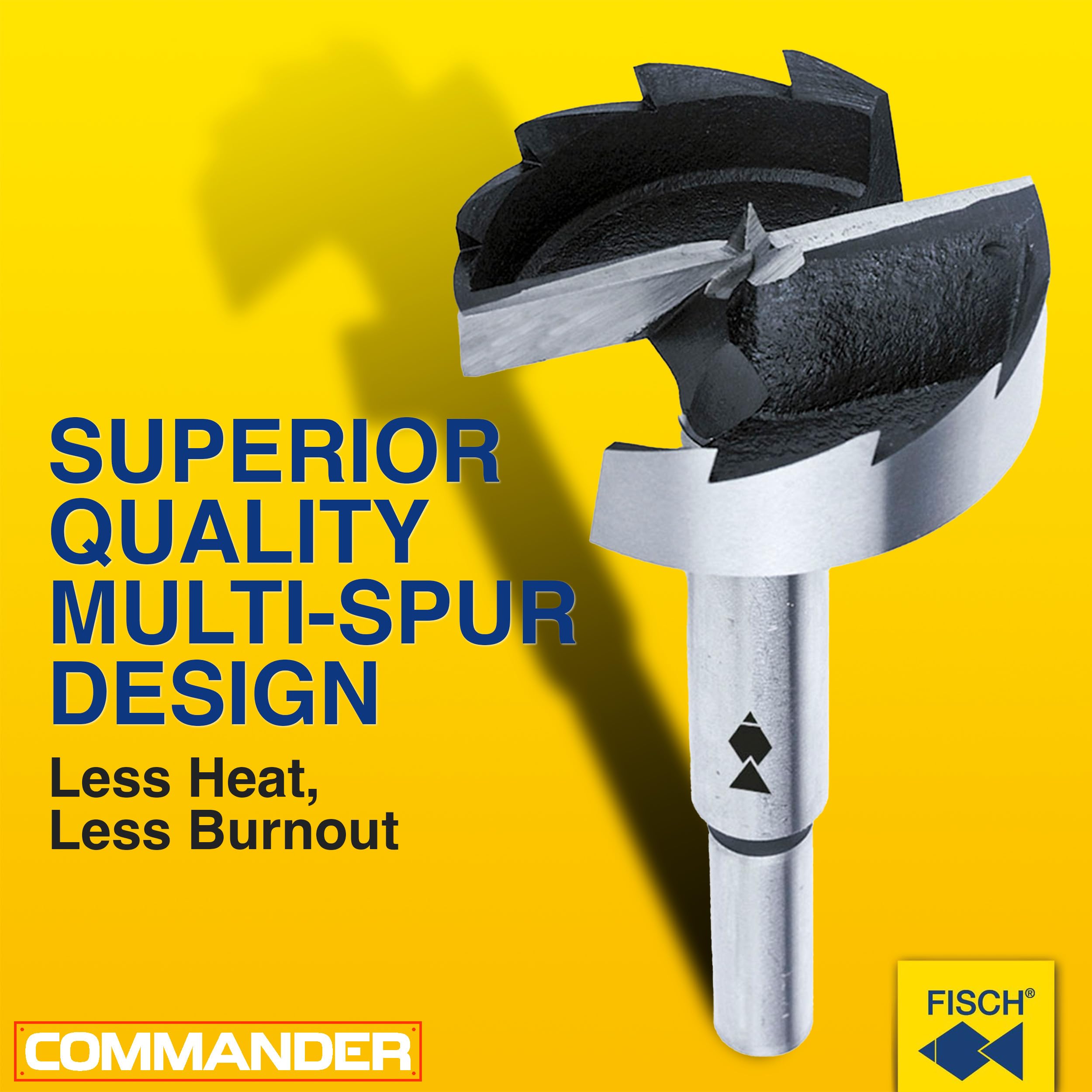 Fisch Multi-Spur Bit (1-1/8" X 1/2") - Best Drill Bits For Wood, Provi - Contractor Tool Supply, A Vera Tools Company - View #6