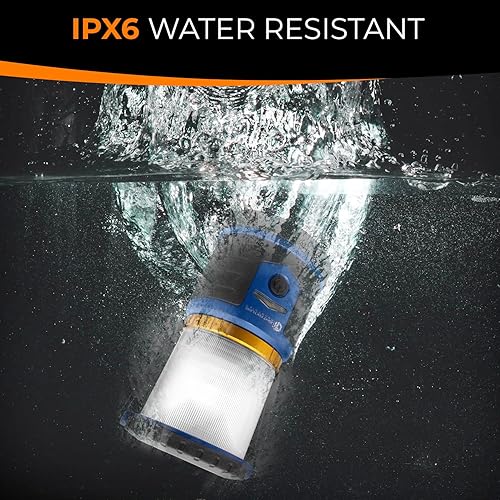 Miniatura 6 de LFI Lights - Lámpara de emergencia para el hogar - Más de 200 horas con batería - IPx6 resistente al agua - 6 modos de iluminación - LED de 400