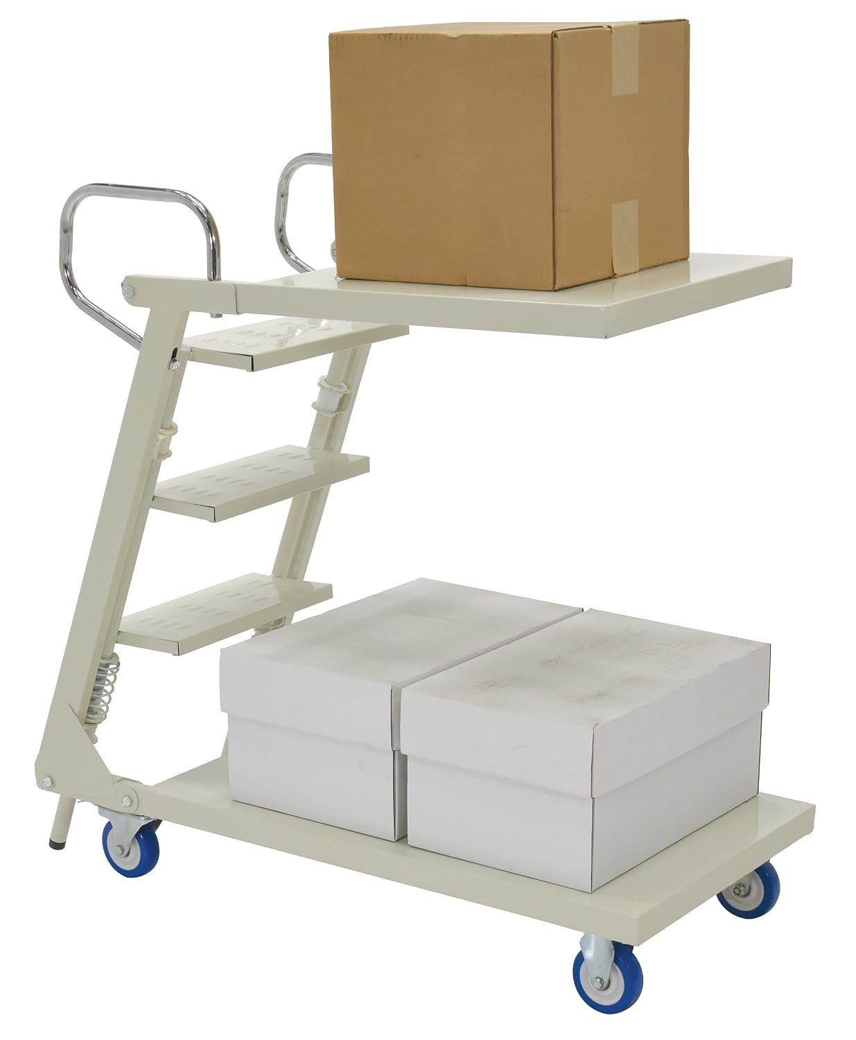 Vestil SPS2-2041-C Steel Cantilever Stock Picker Truck 41-3/8 In. x 20-1/2 In. x 40-7/8 In. 440 Lb. Capacity White