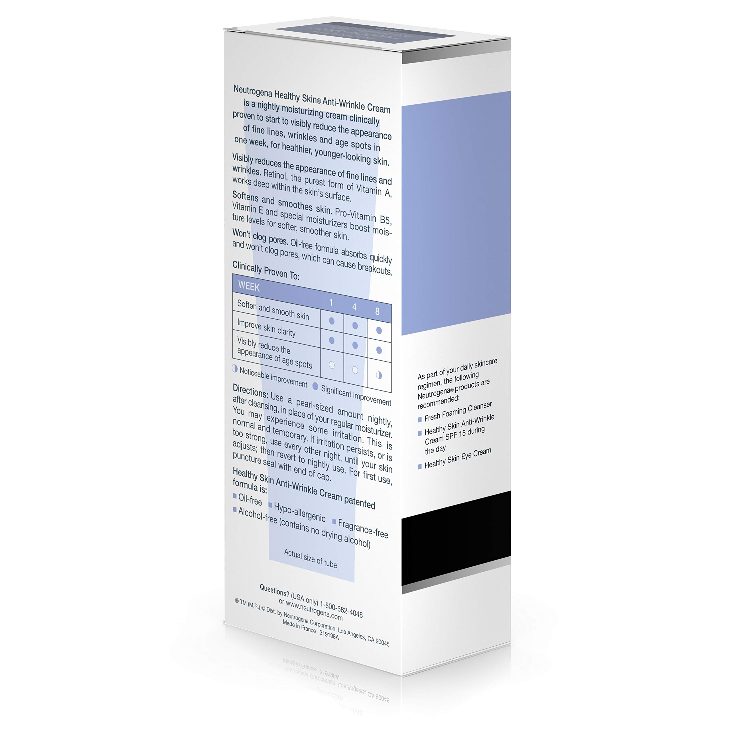 Neutrogena Healthy Skin Crème Anti-Rides de Nuit au Rétinol, 41 ml