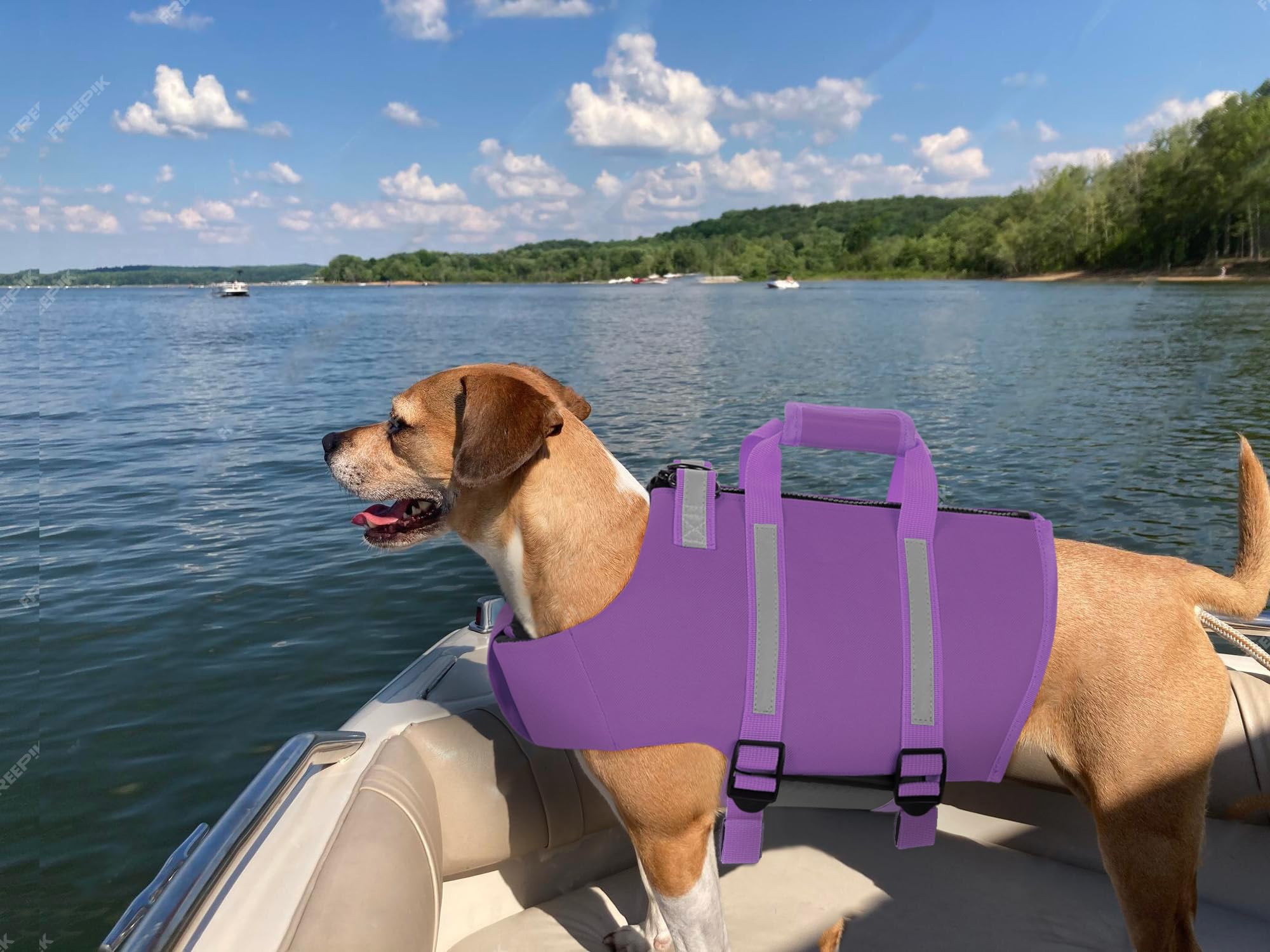 Life Vest Queenmore Small Dog Shark Life Jacket,Dog For Swimming