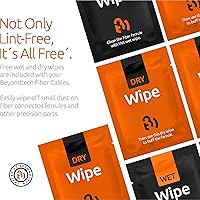 Vista 5 de BEYONDTECH Cable de conexión de fibra LC a LC de 1m (3.28 pies) – Cable de fibra óptica dúplex monomodo UPC – núcleo de 9/125µm, compatible con OS1