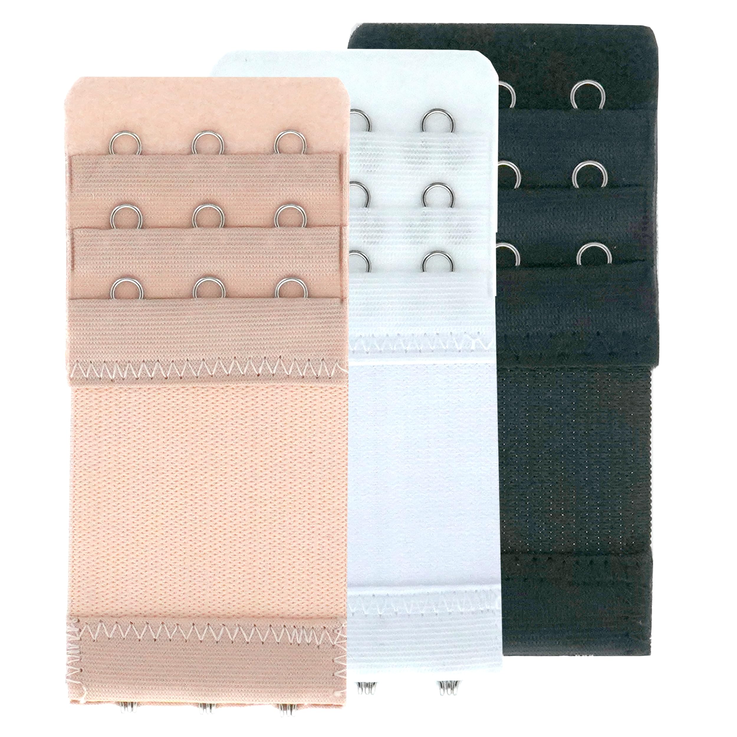 SAMGUWomen's Bra Extenders 2 Hook / 3 Hook Comfortable Stretchy Bra Extension Strap