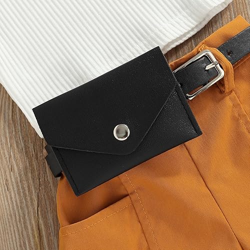 Miniatura 5 de TheFound Conjunto de ropa de verano para niñas pequeñas sin mangas de punto acanalado cuello halter pantalones cortos