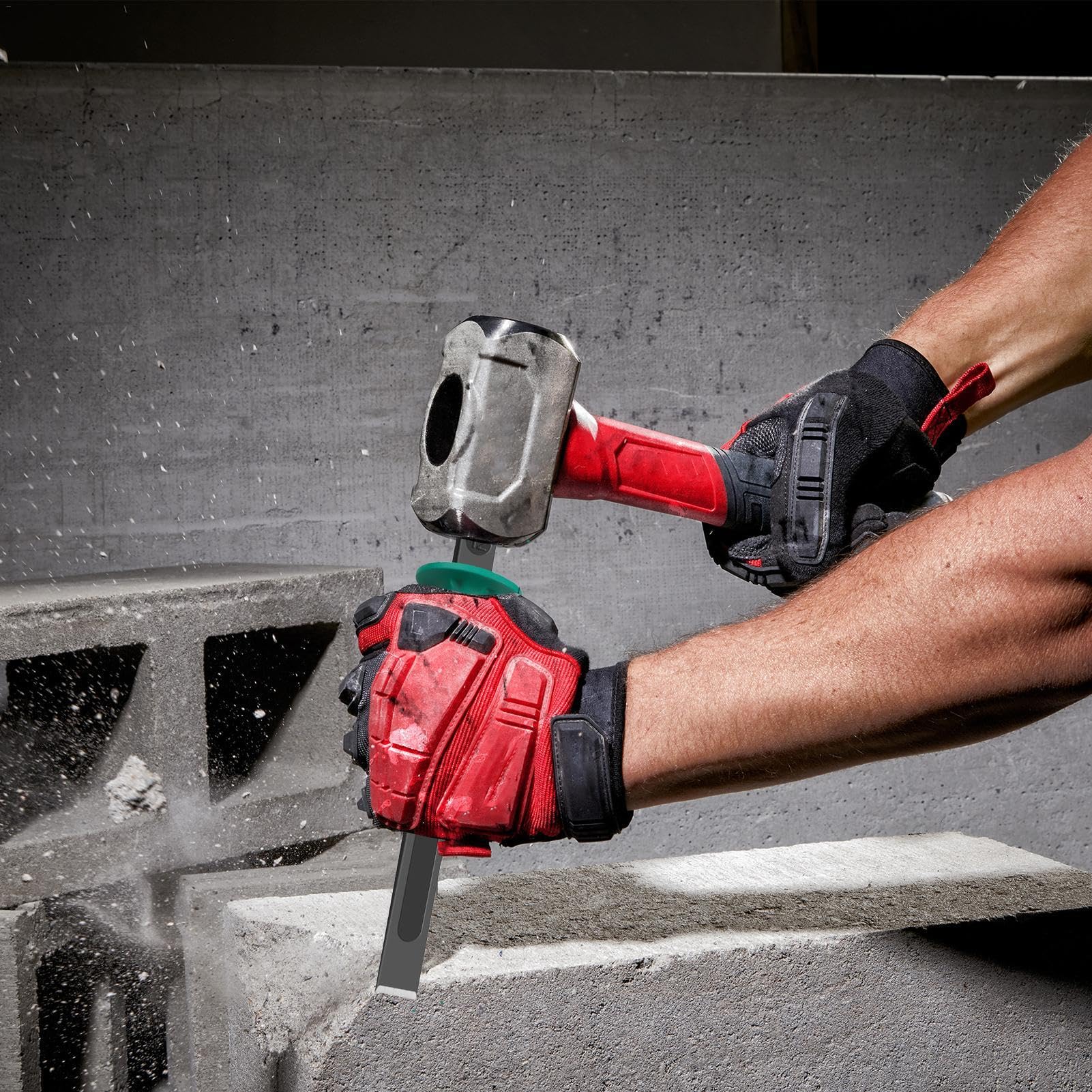 Cinceles resistentes,Cincel rompedor de concreto,Herramienta de tallado Cincel de piedra para mortero de hormigón - Herramienta profesional de cincel de madera, cincel de piedra para mortero de hormig
