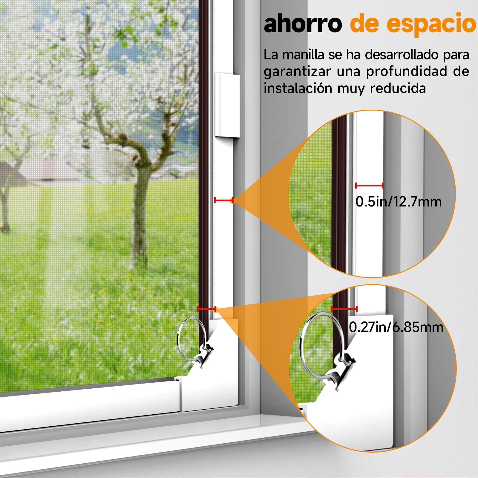 Mosquiteras para Ventanas Magnética 120×130cm Malla de Fibra de Vidrio, Protección contra Mosquitos y Moscas, Ajustable Mosquitera Ventana Magnetica