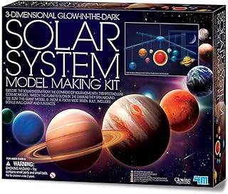 4M 3D Glow in the Dark Solar System Mobile Making Kit