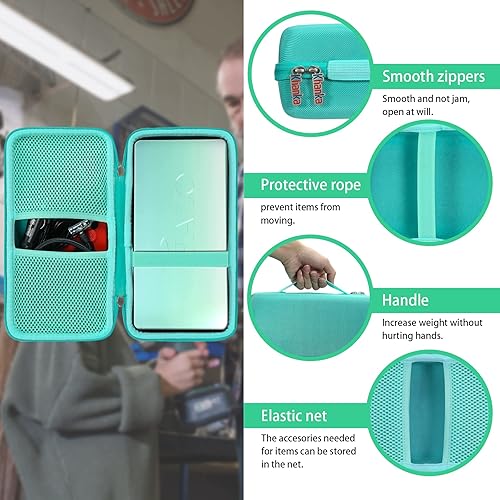 Vista 53 de khanka Funda de viaje rígida de repuesto para Halo Bolt 58830/57720 / Air 58830 / ACDC Max 55500 mWh, kit de energía de emergencia portátil, Negro