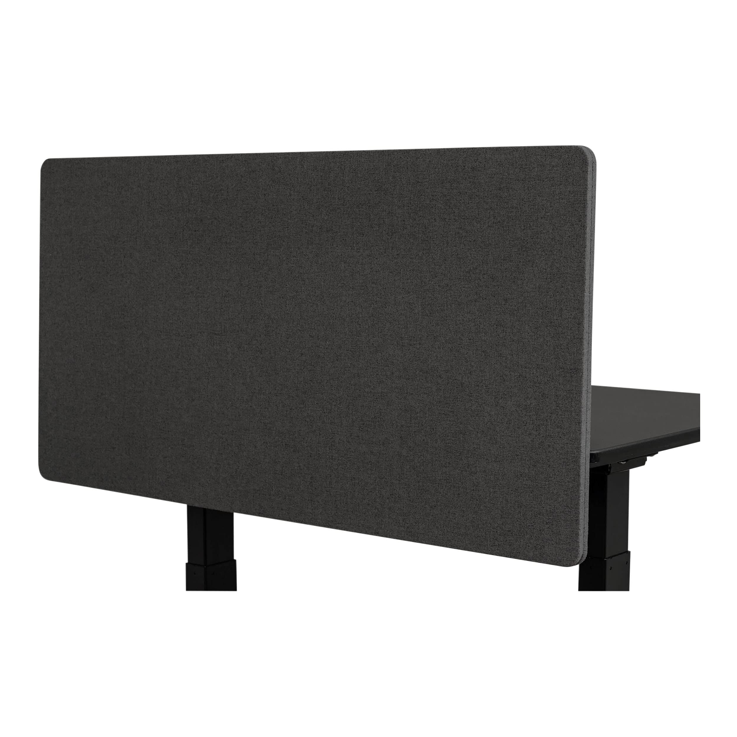 Stand Up Desk Store ReFocus Clamp-on Acoustic Desk Divider Privacy Panel That Reduces Noise and Visual Distractions (Ash Gray, 47.25" x 23.6")