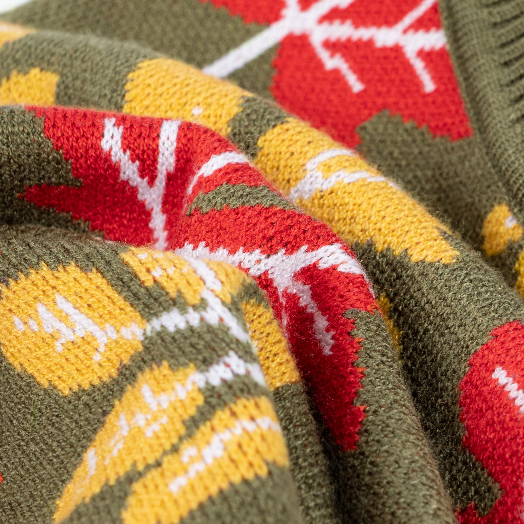 Fitwarm Maglione per cani in acero, abbigliamento invernale termico per cani di piccola taglia, ragazzo e ragazza, abbigliamento autunnale per animali domestici, rosso, giallo, bianco, verde oliva