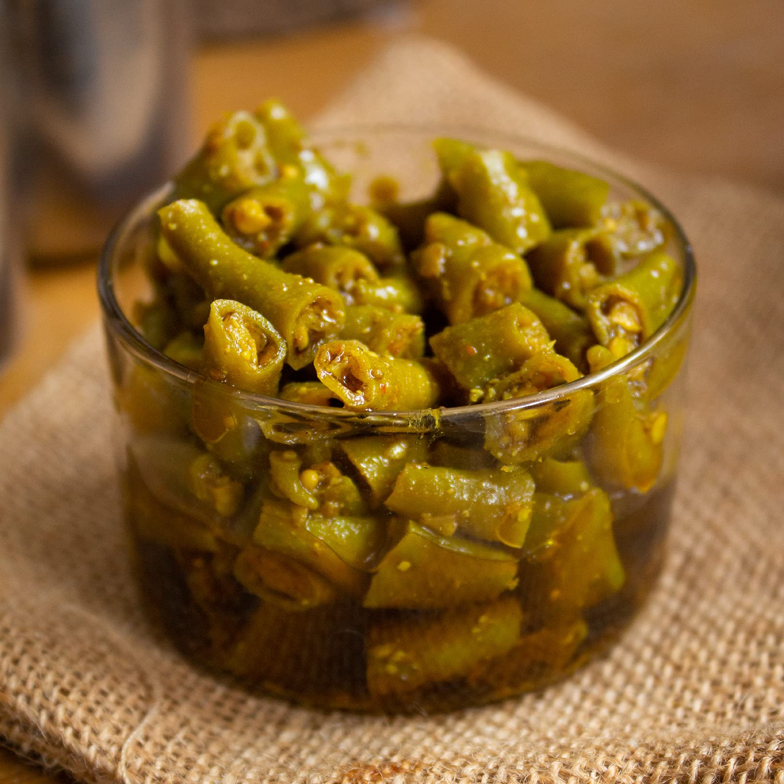 Homemade Love Green Chilli Pickle Made with Farm sourced, Sun-Dried Green Chillies (200g)| Spicy and Tangy Hari Mirch ka Achaar Mixed with Spices - Image 5 thumbnail