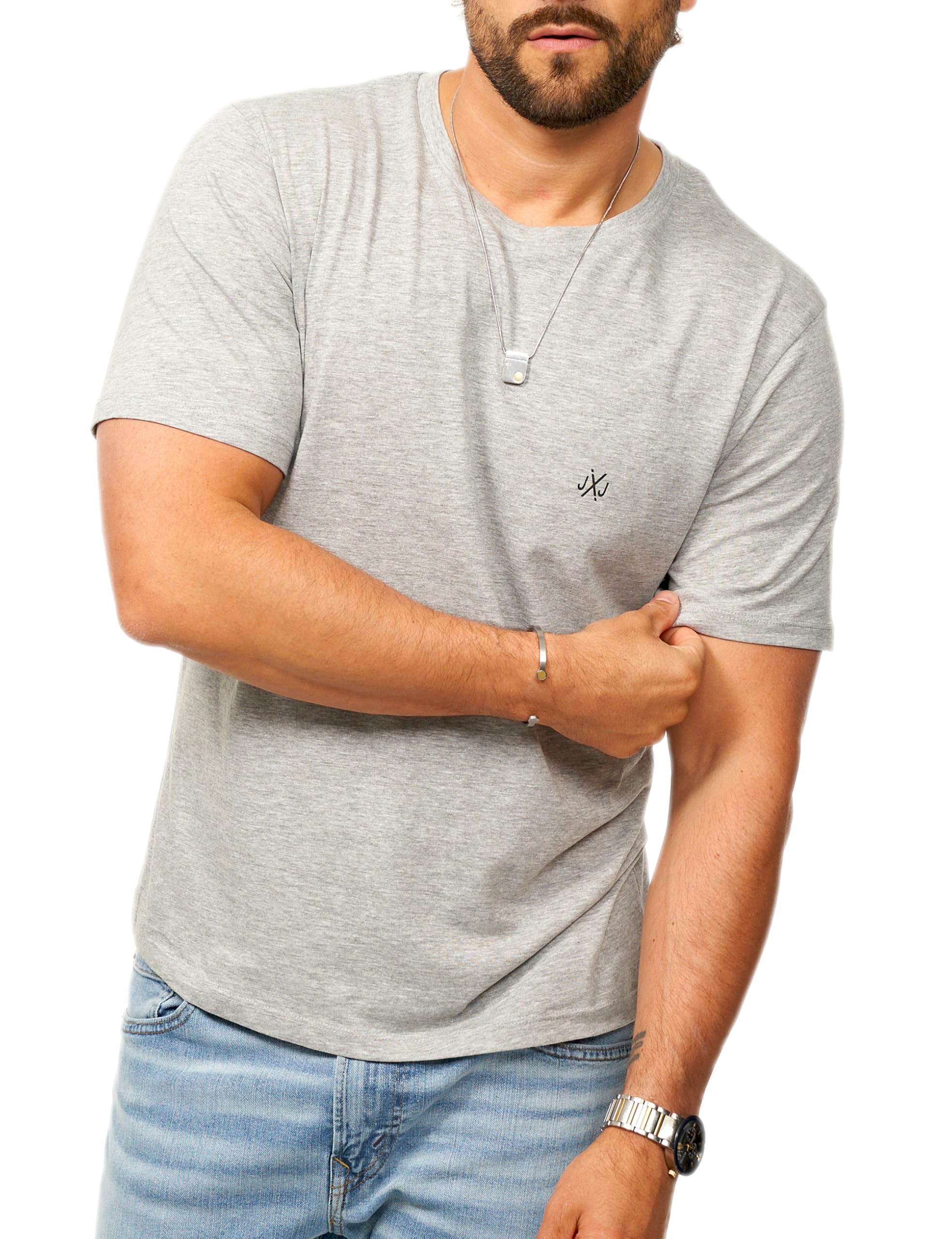 JACK & JONES Herren T-Shirt Infinity O-Neck Shirt Kurzarmshirt