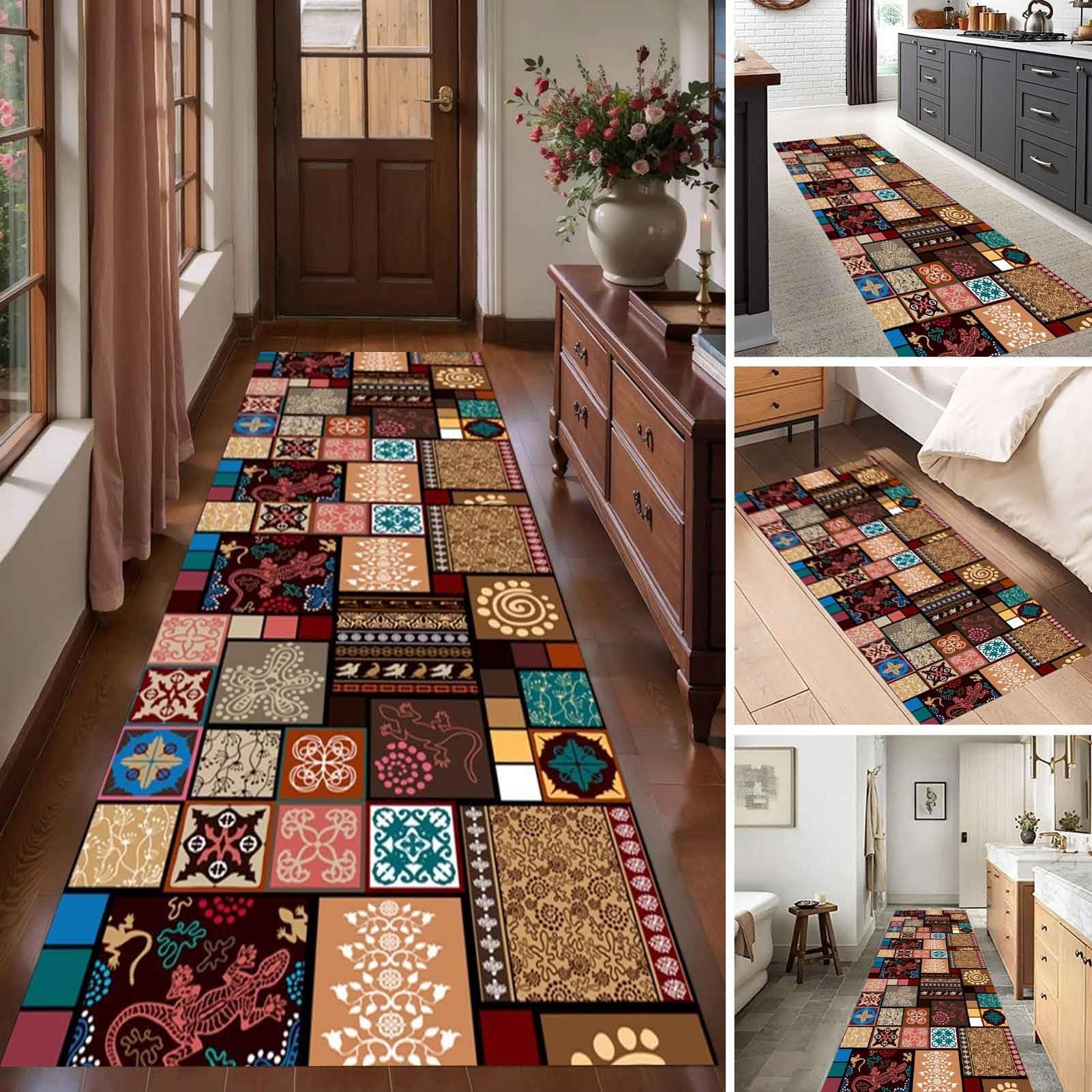 Tapis de couloir étroit 110x250cm passage entrée sur mesure