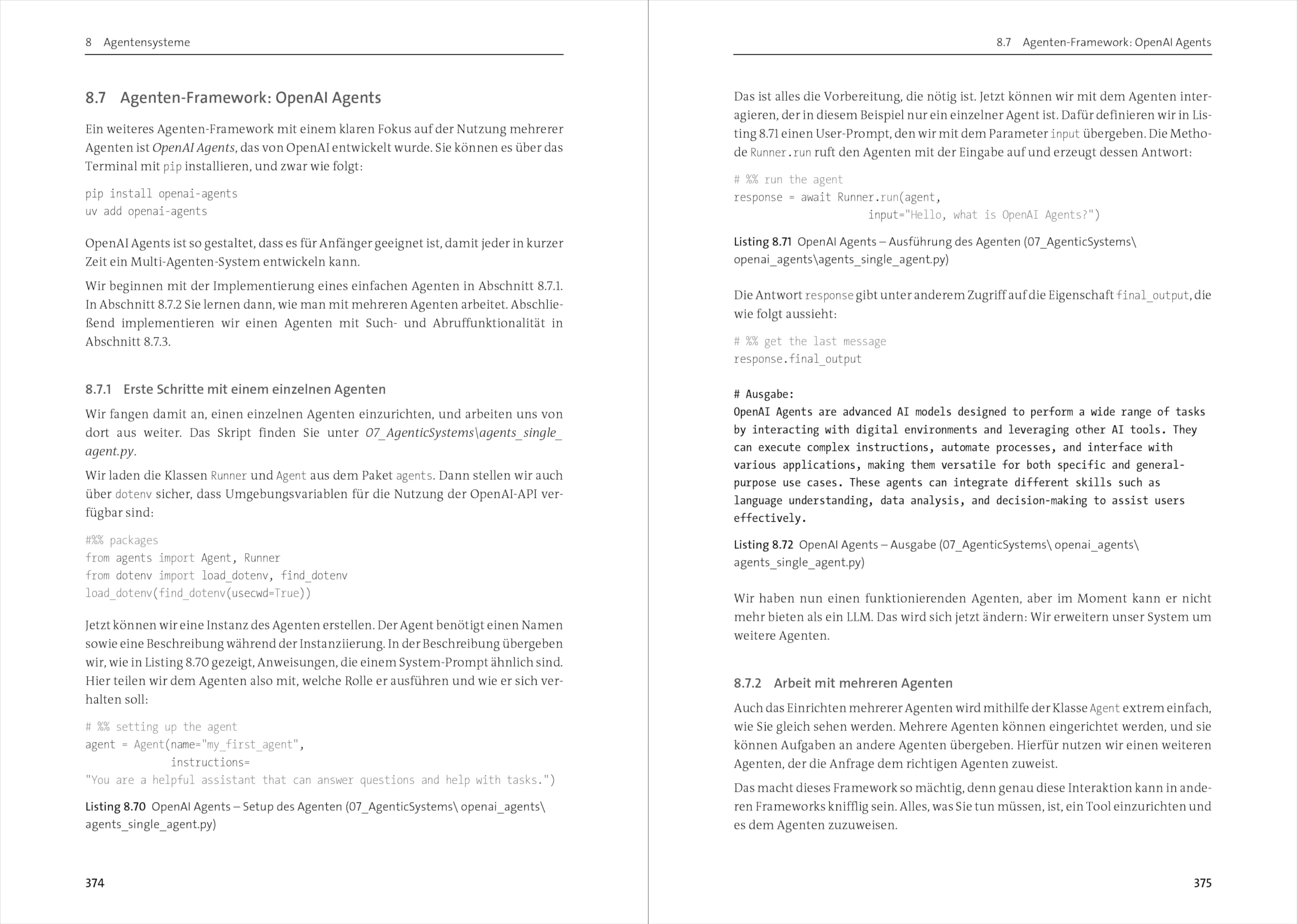 Generative KI mit Python: KI im Unternehmenskontext – GenAI, Agenten und mehr! Der Guide für RAG-Anwendungen und Agentensysteme mit Vektordatenbanken und LLMs