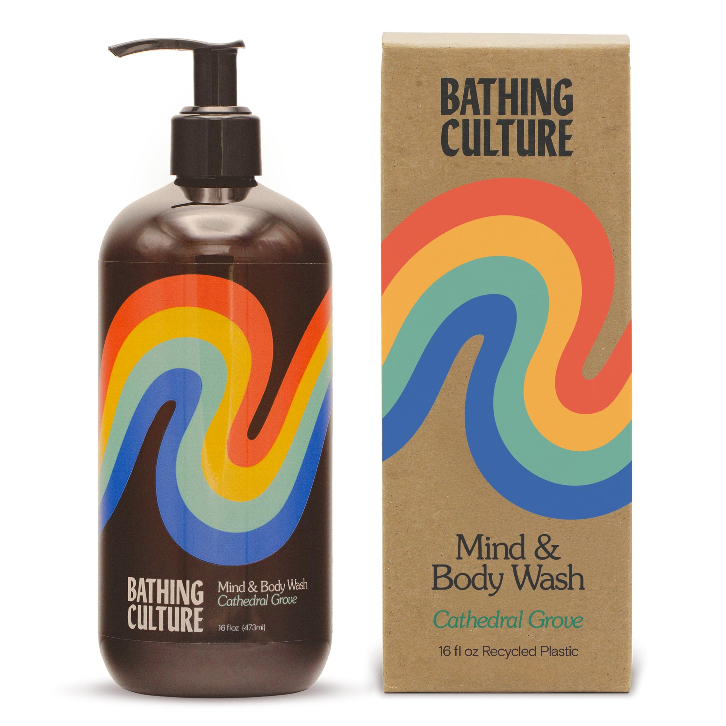 Bathing Culture, Organic Mind + Body Wash, Natural, Biodegradable, Vegan Personal Care, All Natural Organic Body Wash for Women and Men, PCR Plastic