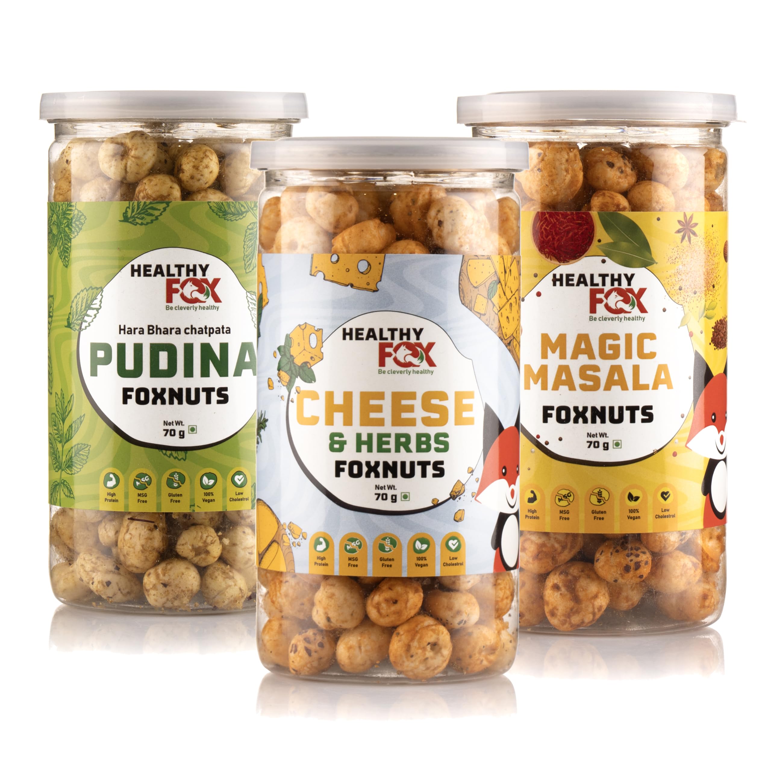 See full amazon price history chart for Healthy Fox Roasted Makhana, Flavoured Snack Items Combo (Pudina + Magic Masala + Cheese & Herbs) for Kids & Adults, Protein & Fibre Fox Nuts, Low-Calorie Gluten-Free Phool Makhana, No Preservatives(70g Each) Healthy Fox Roasted Makhana, Flavoured Snack Items Combo (Pudina + Magic Masala + Cheese & Herbs) for Kids & Adults, Protein & Fibre Fox Nuts, Low-Calorie Gluten-Free Phool Makhana, No Preservatives(70g Each) (B0CQK8RLLL) Amazon Price History, Amazon Price Tracker