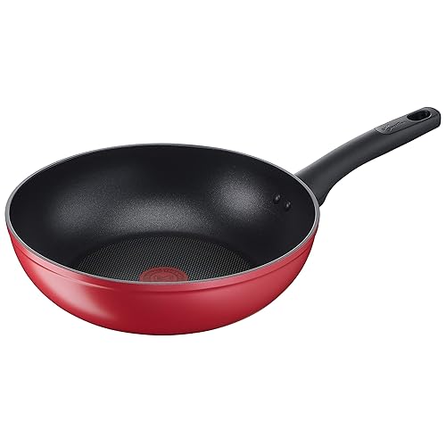 Immagine del prodotto Lagostina Wok Antiaderente in Alluminio Ø 28 cm, Induzione, Gas e Forno, con Indicatore Cottura Thermo-Signal, Rivestimento Titanium Easy, Manico Ergonomico in Bakelite