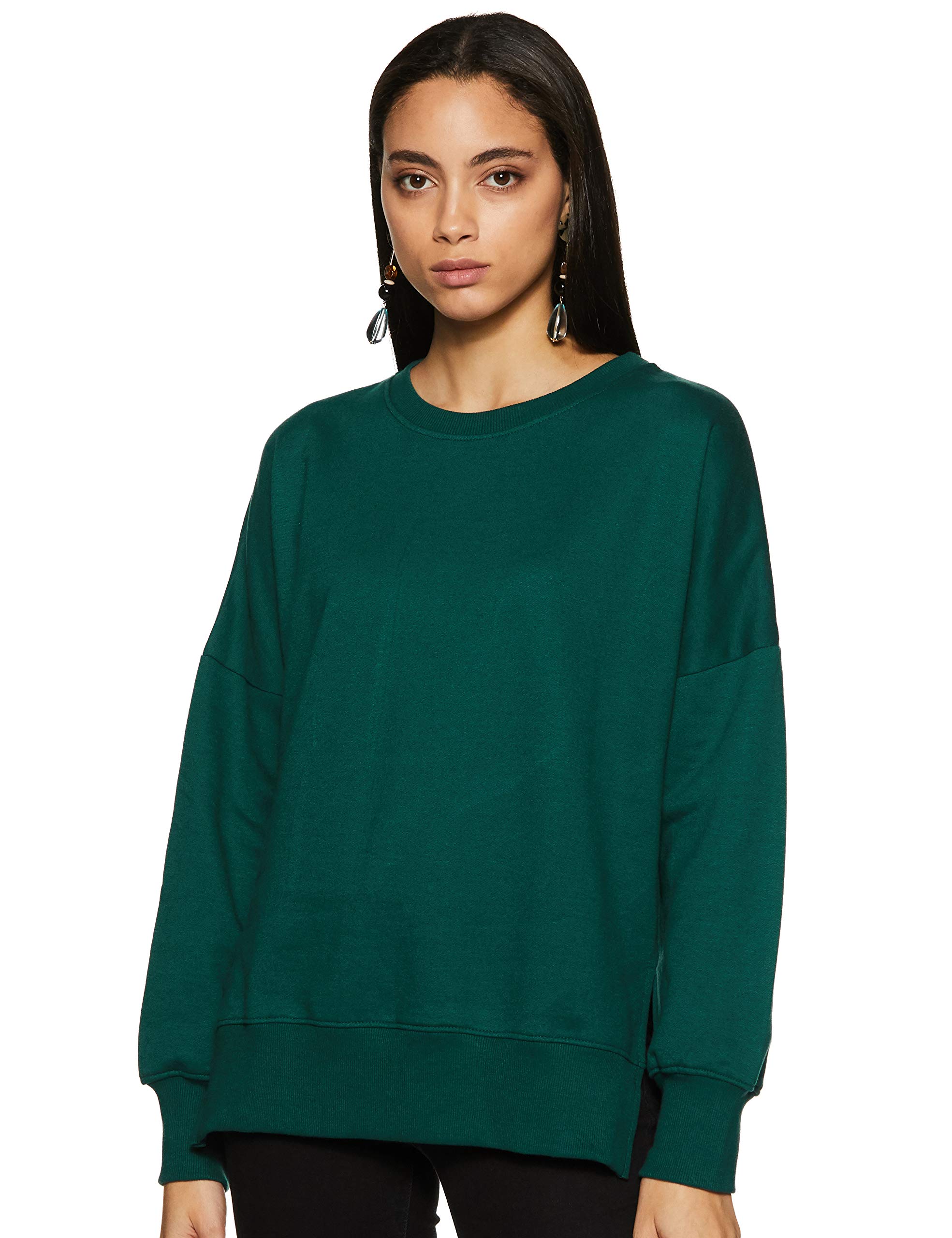 Women's Cotton Blend Crew Neck Sweatshirt
