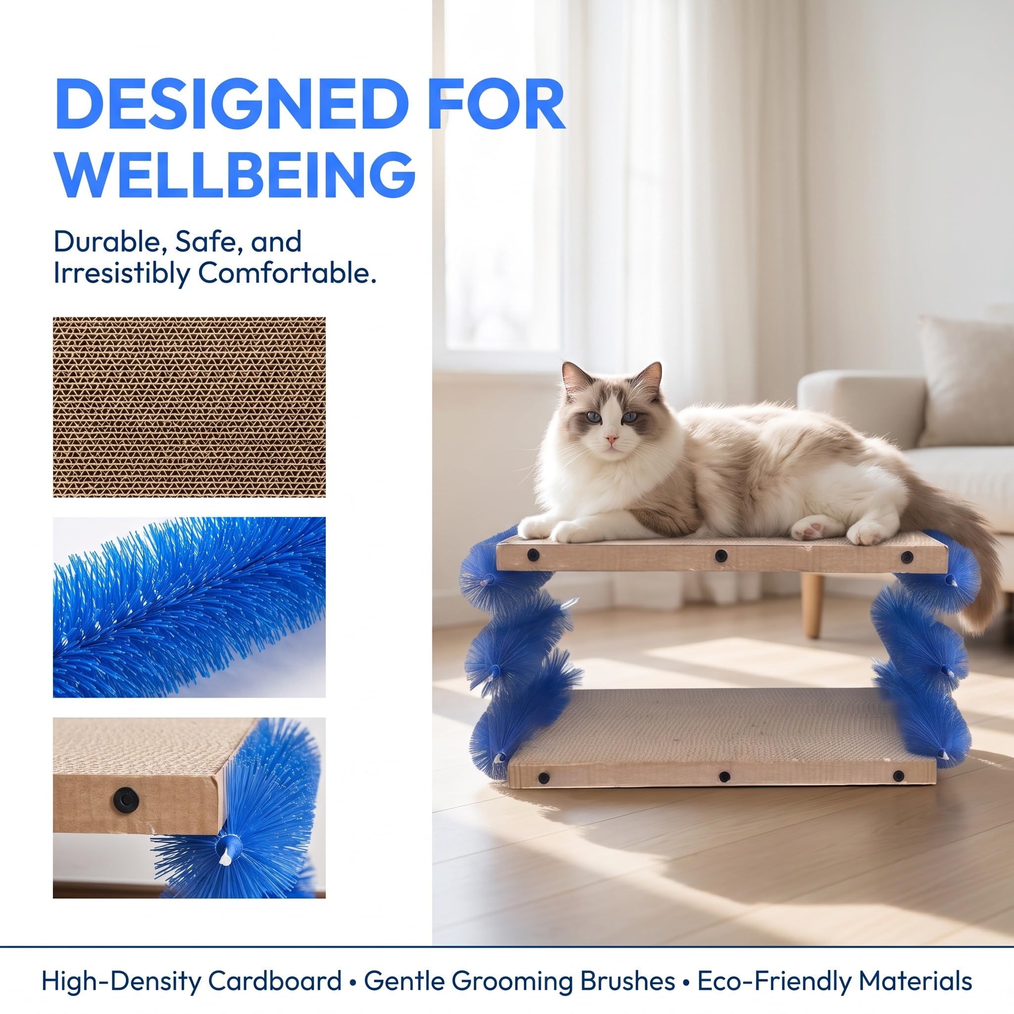 Schwimmende Fellentfernungsbürste Für Katzen, Pflegemassagebürste, Selbstreinigendes Entfilzungswerkzeug, Flexible Borsten, Clip-on-haarentferner, Für Lang- Kurzhaarige Kätzchen