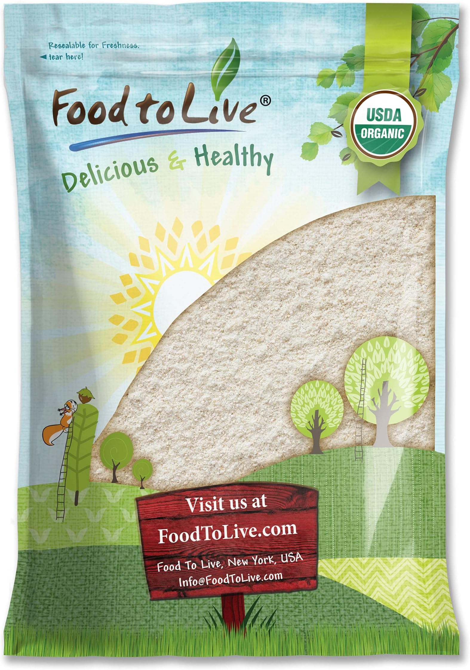 Organic Whole Wheat Pastry Flour, 8 Pounds - Non-GMO, Finely Ground, Unbleached, Unbromated, Vegan, Kosher, All Natural, No Preservatives, Bulk, Product of the USA