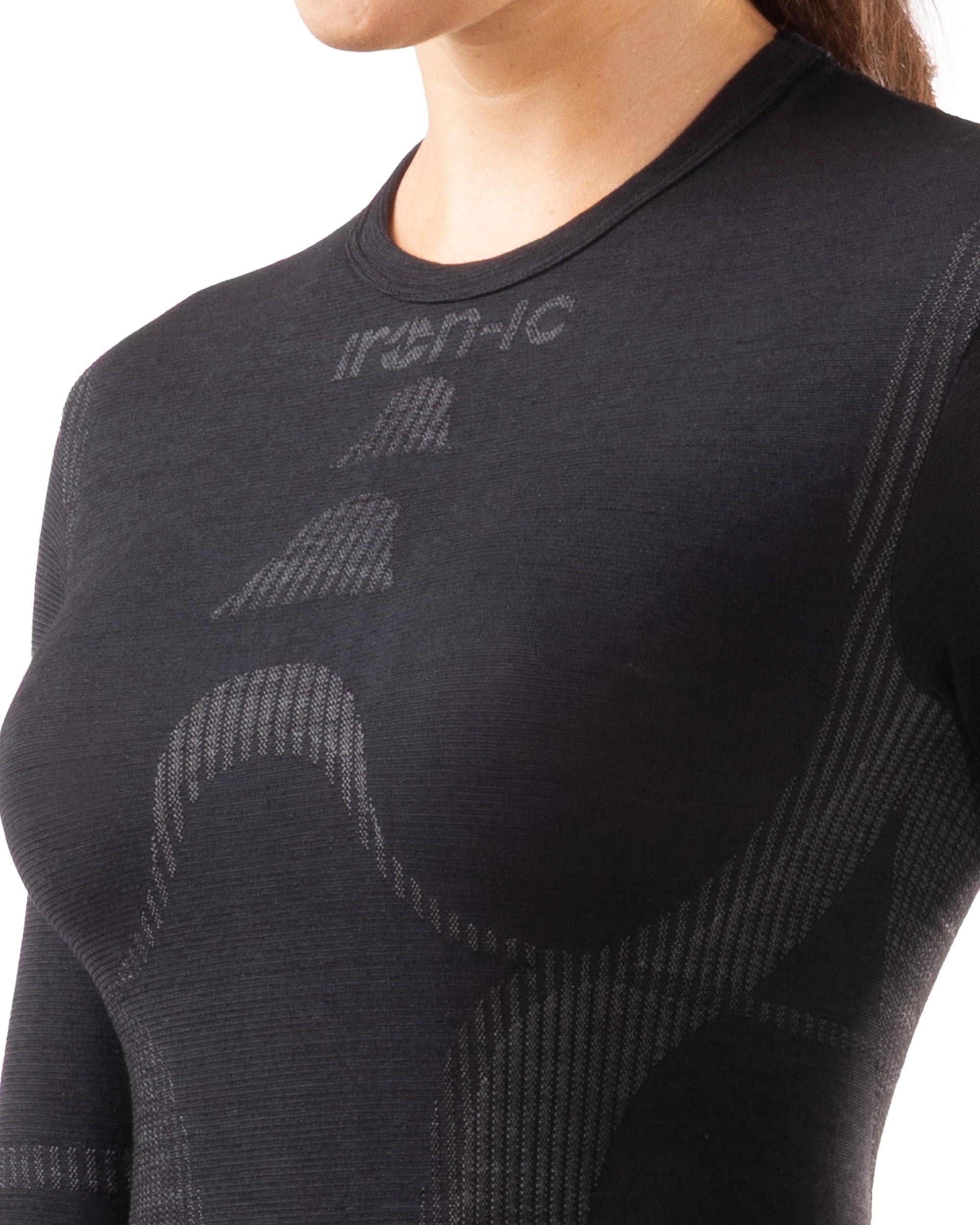 Iron ic - Damen Langarm T-Shirt Seamless Merino Thermoregulierend - Komfort Fit - Art. 213005