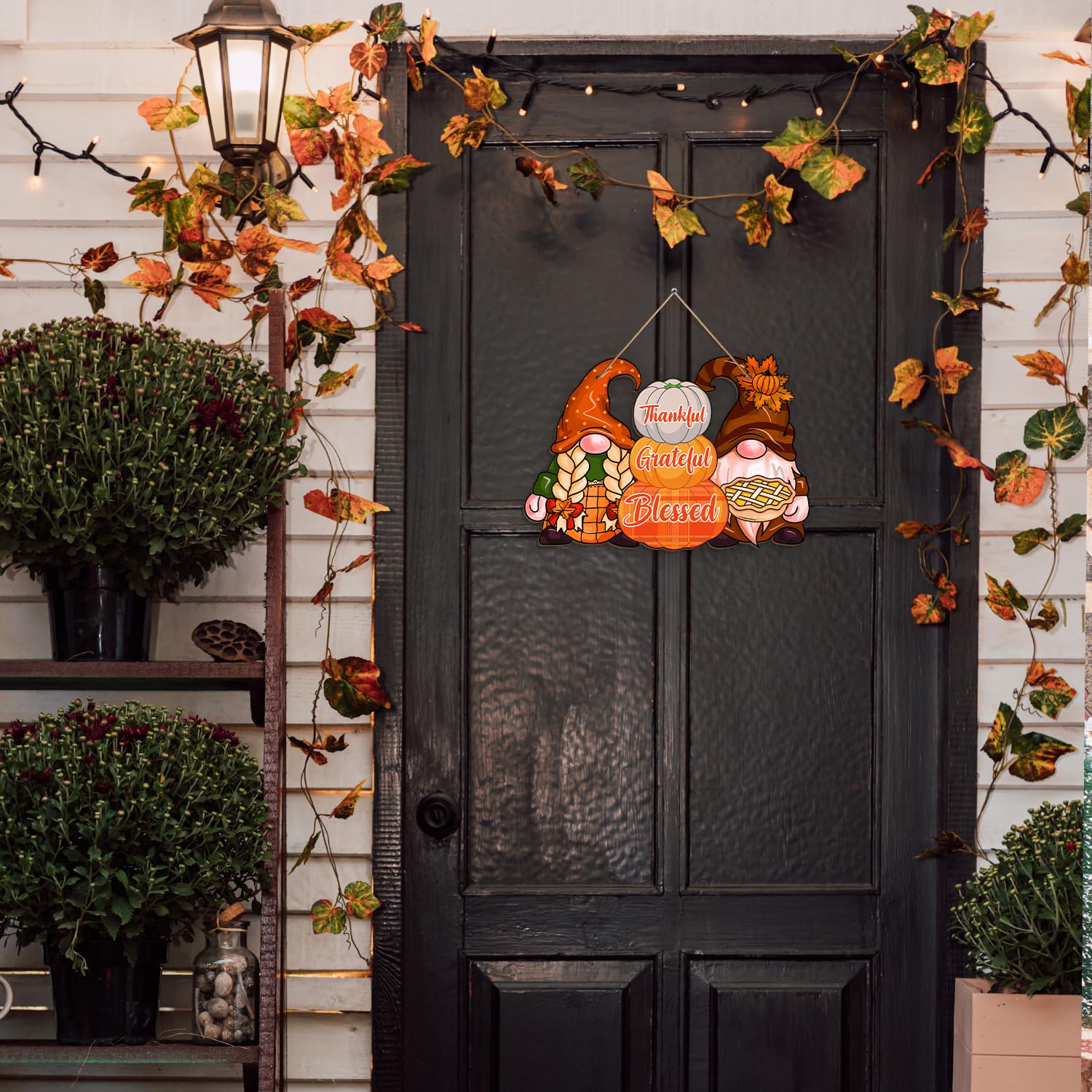Reversible Fall Sign Snapklik.com : Reversible Fall Thanksgiving And Winter Christmas Sign ...