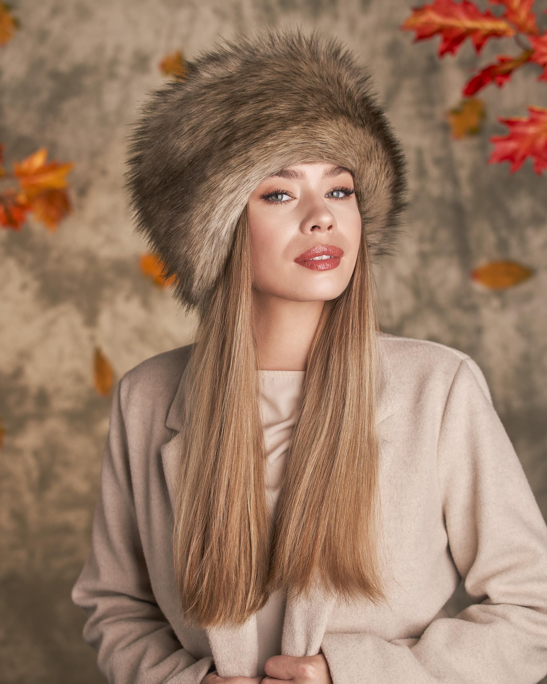 Futrzane Classic Kosakenmütze - Fellmütze Damen Winter - Pelz Russische Mütze