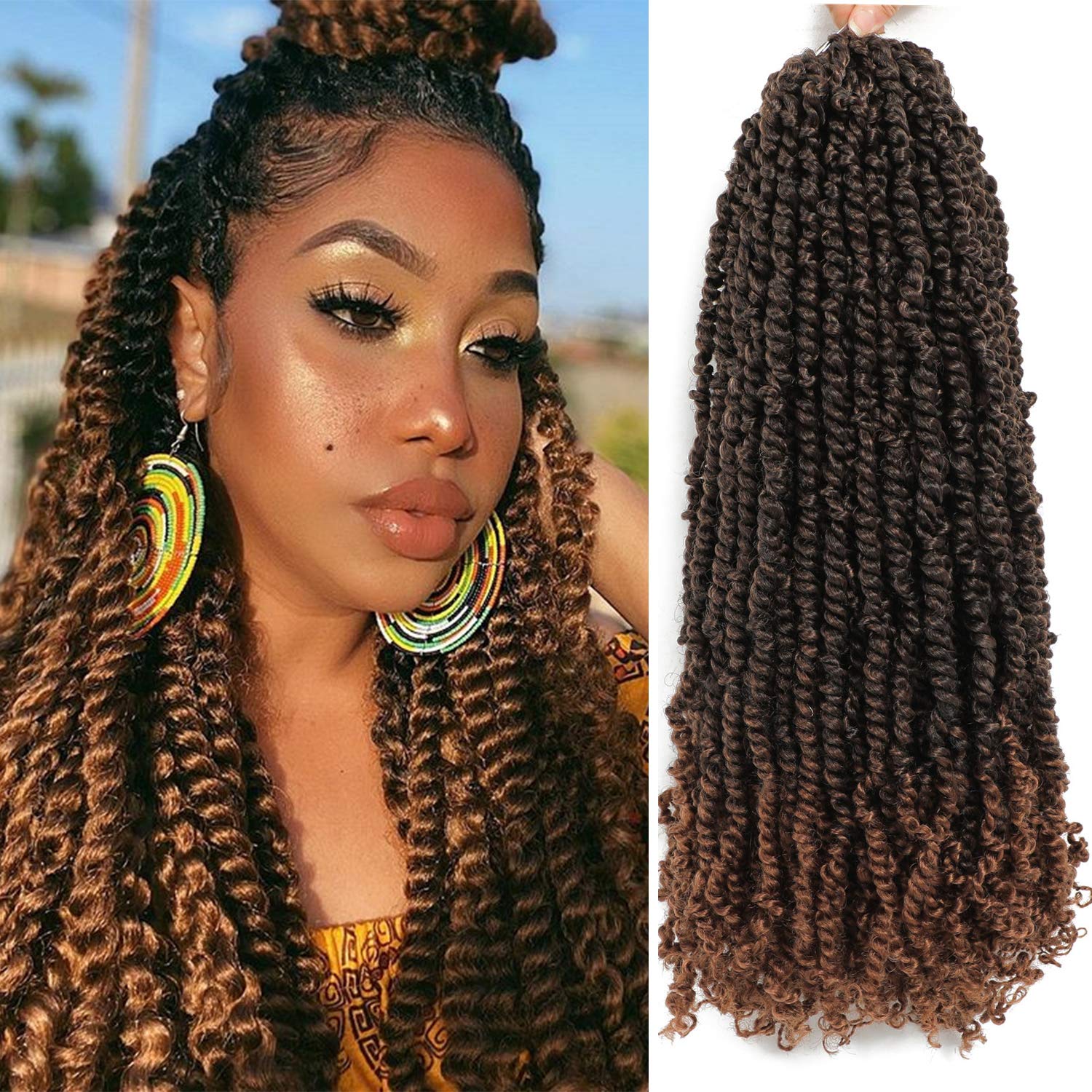 Buy 6 Packs Pretwisted Passion Twist Hair 24 inch Passion Twist