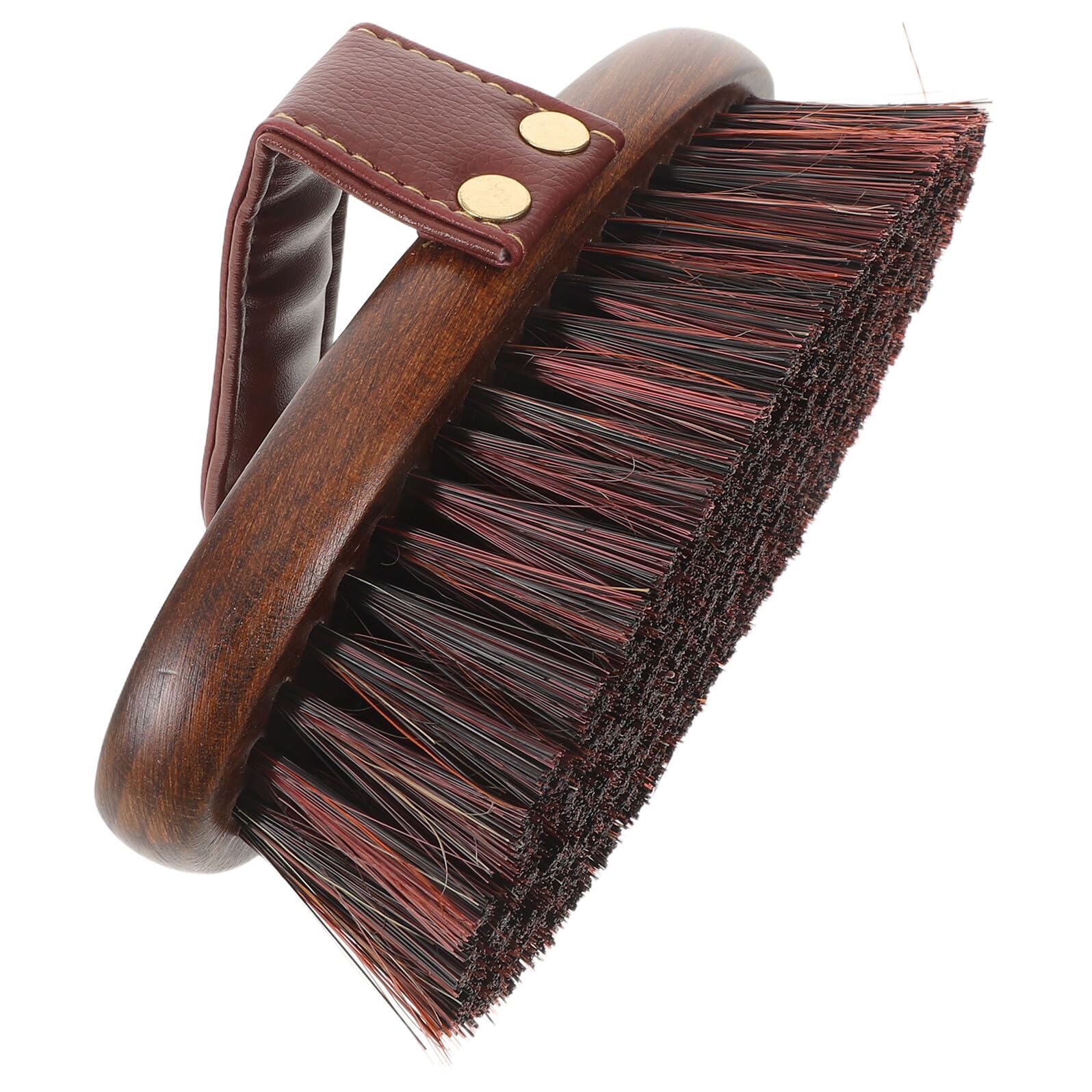 TOYANDONA Cepillo Cuidado de Caballos con Mango de Madera Ergonómico, Cepillo para Limpieza y Masaje de Patas, Herramienta de Baño y Aseo Equino para Rutina de Cuidado Diario