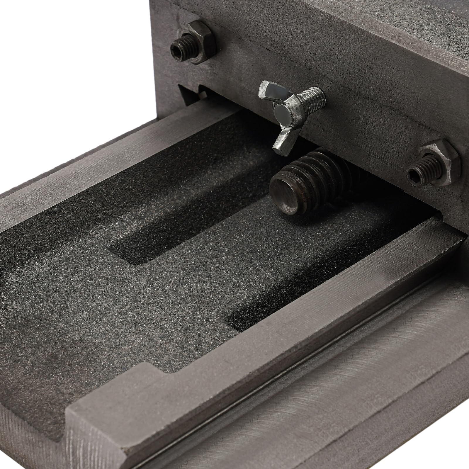 Mesa de fresado de 2 ejes, mesa de fresado, mesa de coordenadas, 450 x 170 mm, mesa de trabajo para fresadora, mesa de trabajo de 2 ejes para fresadoras y taladros
