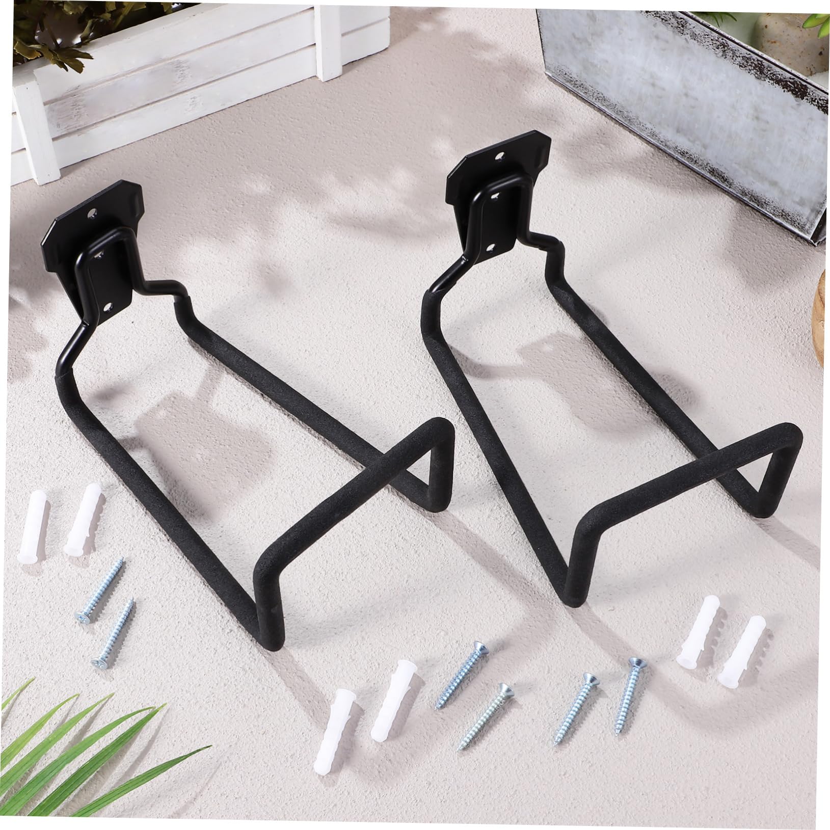 Ganci Per Garage Ganci Per Scale in Metallo Per Impieghi Gravosi Porta Tubo Da Giardino Organizer Per Utensili Da Parete Facile Da Installare