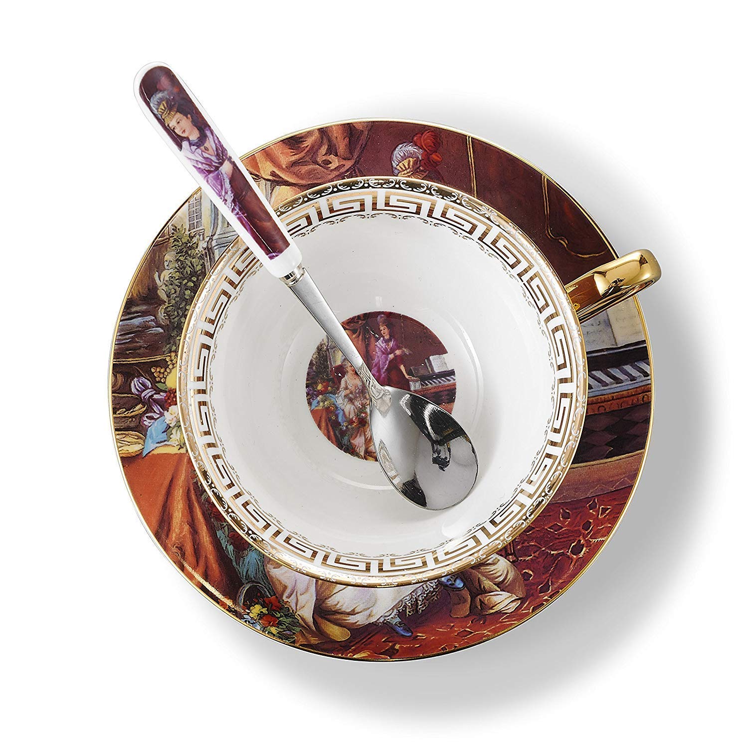 Tazza e piattino da the in ceramica - VIRGINIA CASA • Gardenia di Paola