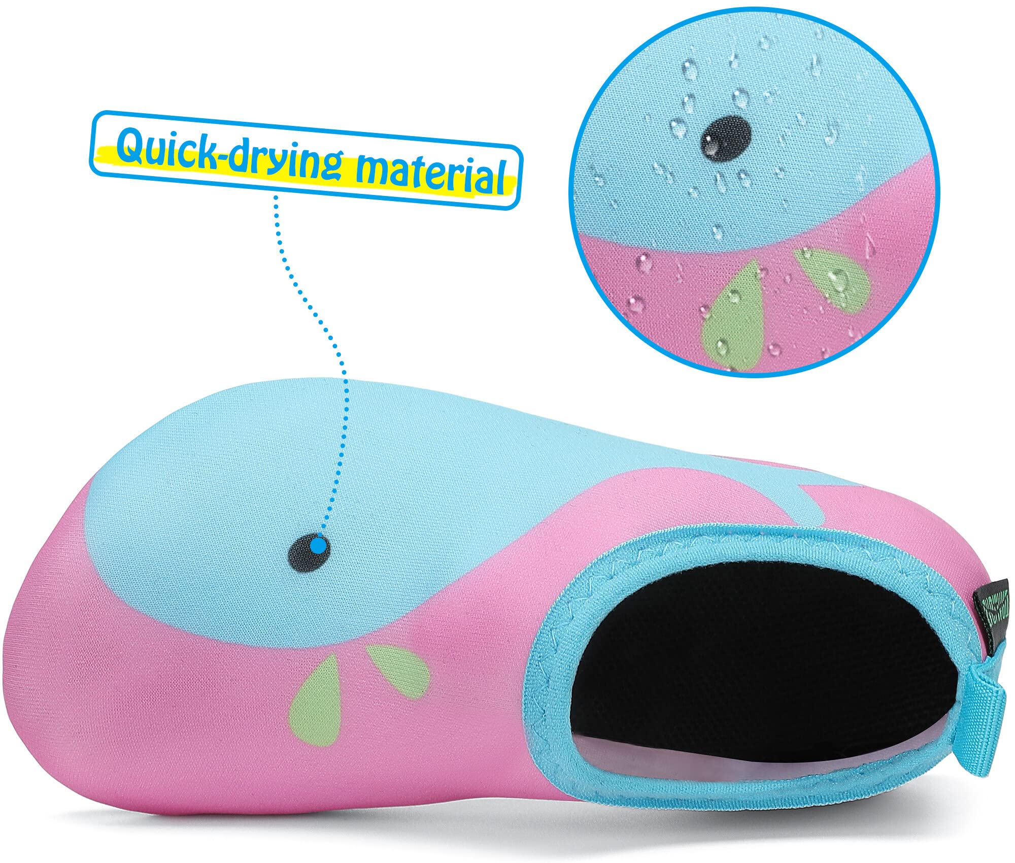 SAGUARO Scarpe da Scogli Bambino Bambina Scarpe Mare Bambini Scarpette Scogli Ragazze Ragazzi Scarpette Mare Antiscivolo Scarpe Immersione Leggere Scarpe Acqua Scarpe Nuoto, Gr. 18-37 EU