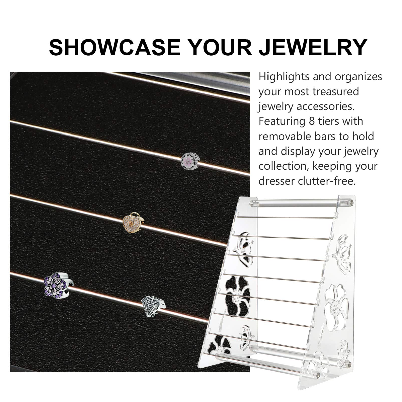 Transparent Acrylic Pendant Earring Display Stand Rod Bracelet Beads Collection Holder Rondelles Rack Trollbeads E Series Charms Transparent Acrylic Pendant Earring Display Stand Rod Bracelet Beads Collection Holder Rondelles Rack Trollbeads E Series Charms