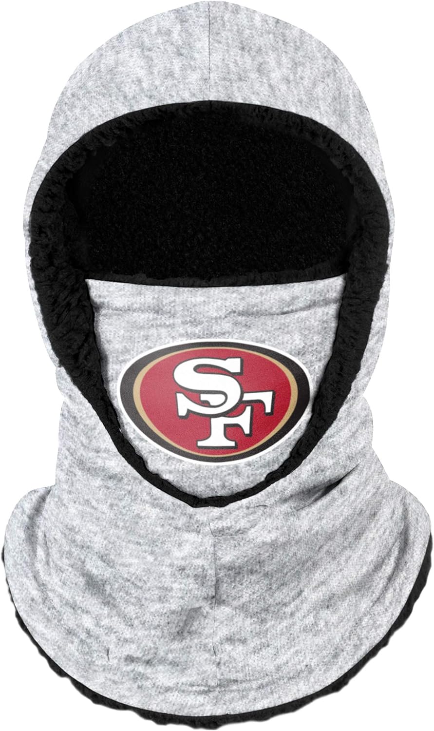 NFL Team Logo Heather Gray Hooded Gaiter Balaclava Face Cover
