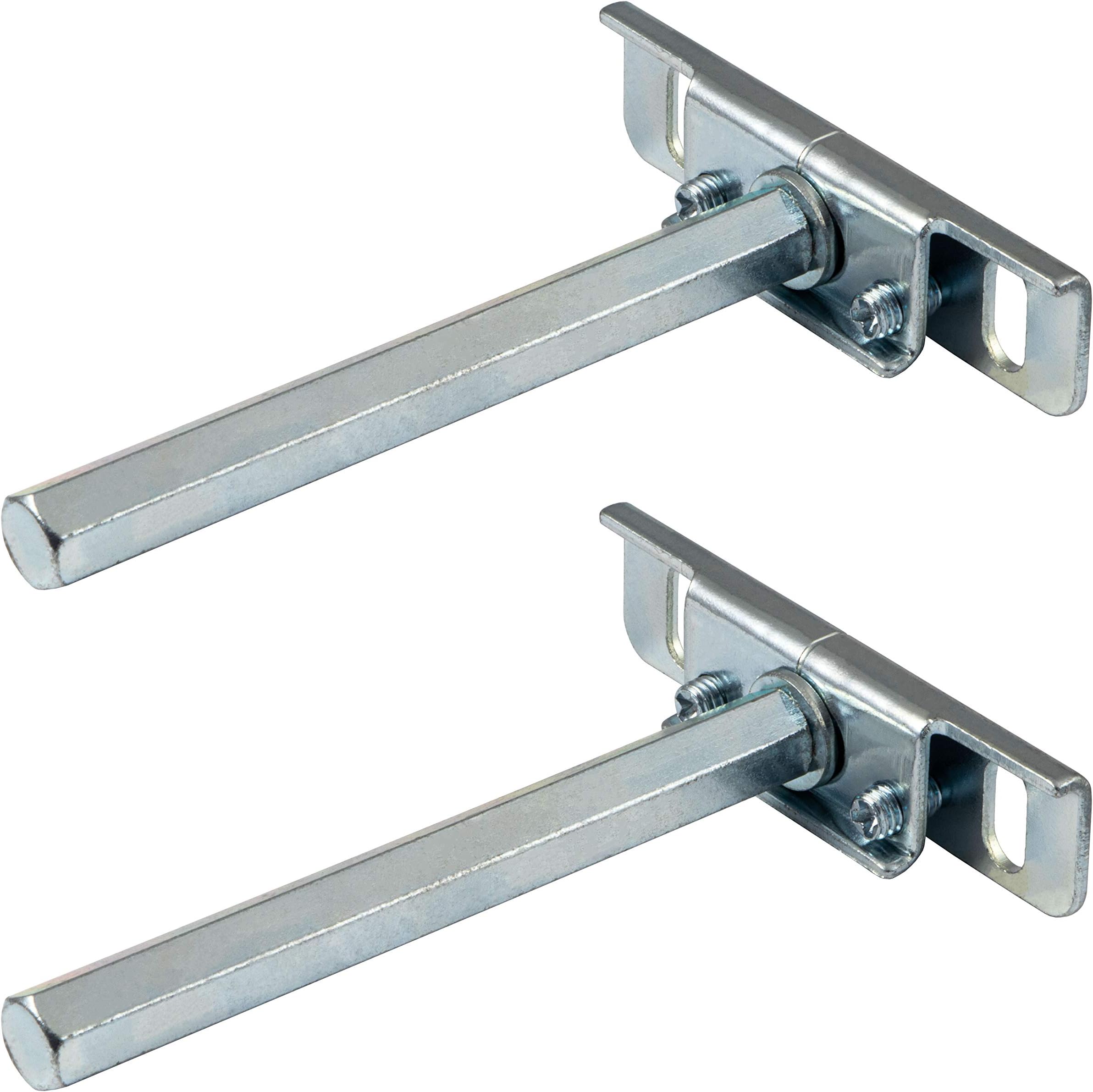 Gedotec Shelf Support Steel Blue Light Galvanized - Clever | 2 Pieces Shelf Support Metal - Heavy Duty Support | Shelf Bracket Wall mounting | Shelf Support Invisible | Wall Shelf Support Stainless