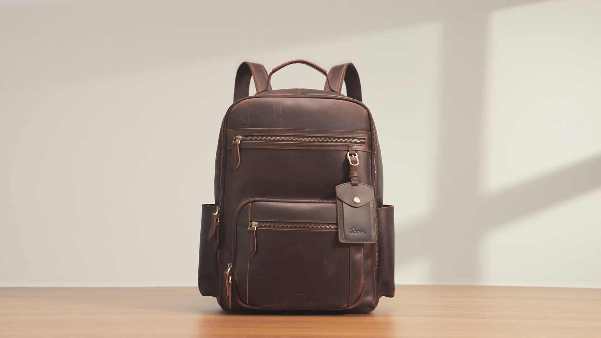 Amazon.com: S-ZONE Extra Large Genuine Leather Backpack Purse for Women Men  Travel Rucksack Vintage Retro Daypack : Clothing, Shoes & Jewelry