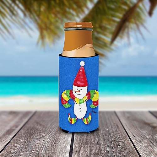 Vista 150 de Caroline's Treasures 8137LITERK Mardi Gras Fleur de lis Nation Botella de vino Hugger Botella Enfriador de Frigorífico Funda Abrazador Lavable a