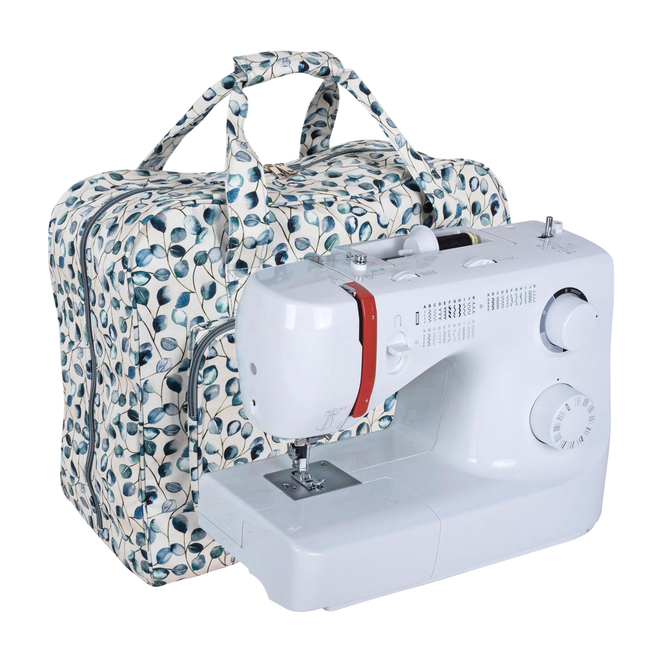 Hobby Gift Botanical Sewing Machine Travel Carry Storage Bag,