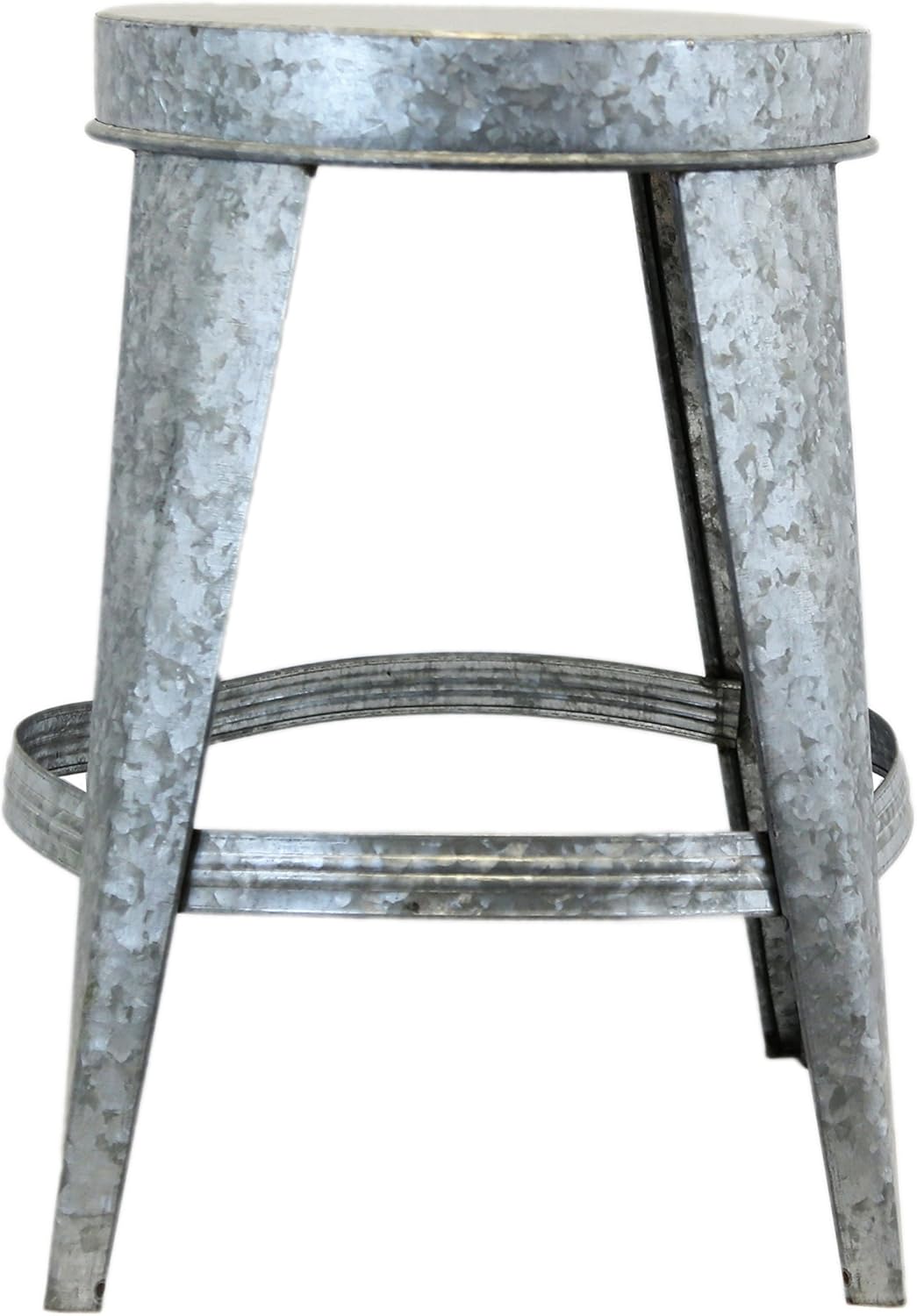 Gray Zinc Full Size Stool Home & Kitchen