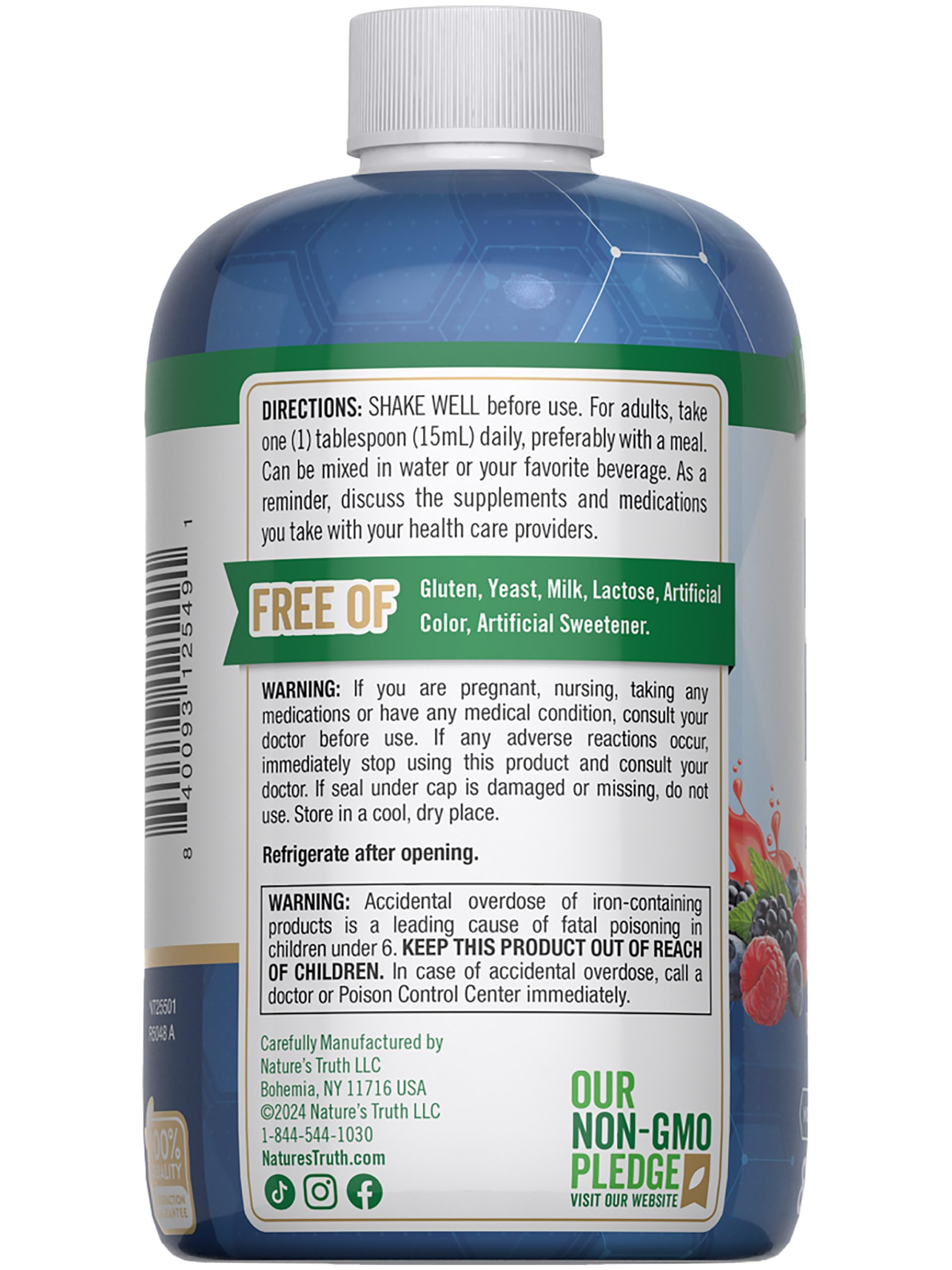 Nature's Truth Liquid Iron Drops Supplement | 18mg | Essential Mineral — Amazon image 7