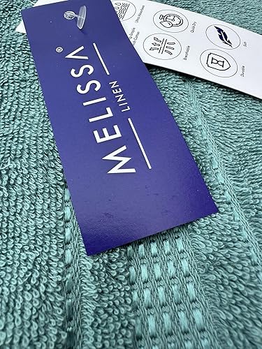 Miniatura 2 de Melissa Linen, Juego de 4 toallas para los dedos, 100% algodón turco para cuerpo y cara, 12 x 18 pulgadas, absorbentes, de secado rápido, duraderas