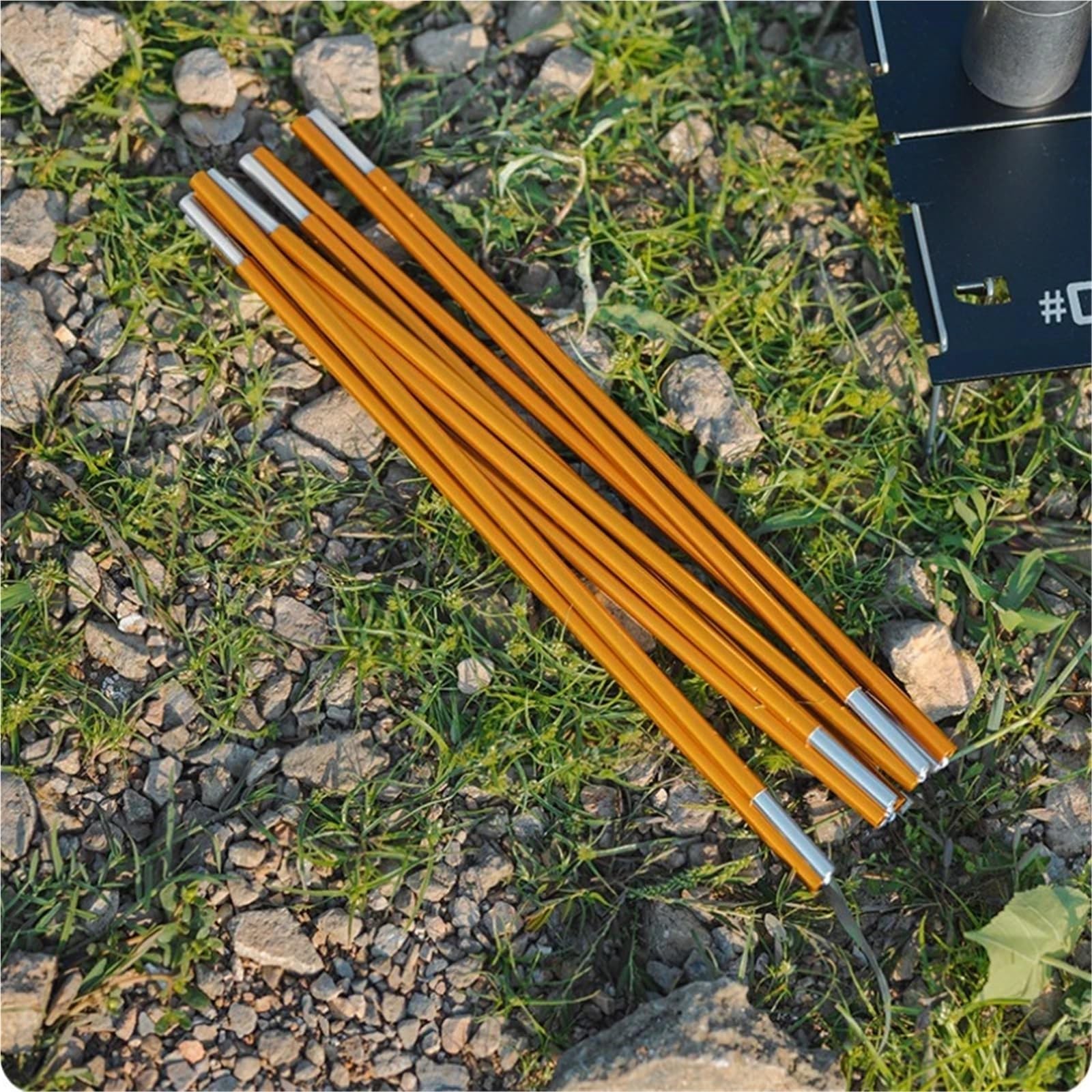 Zeltstange 8,5 mm Zeltstange aus Aluminiumlegierung – 2 Stück Robustes, faltbares Zeltzubehör for Camping, Ersatzteile for die Zeltreparatur