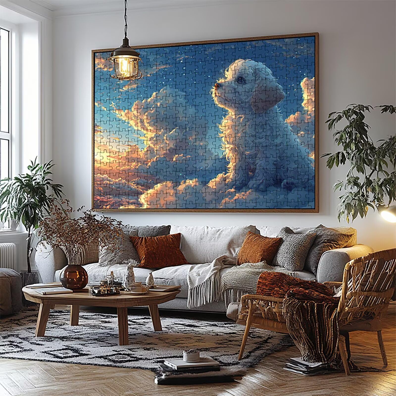 Puzzle 3000 Teile, Hund Puzzle 3000 Teile Erwachsene Tier Holzpuzzle Erwachsene 80 x 120CM, Klassische Puzzles für Geschicklichkeitsspiel Die Ganze Familie Zusammen für Wanddeko Geschenke LZPT-00261
