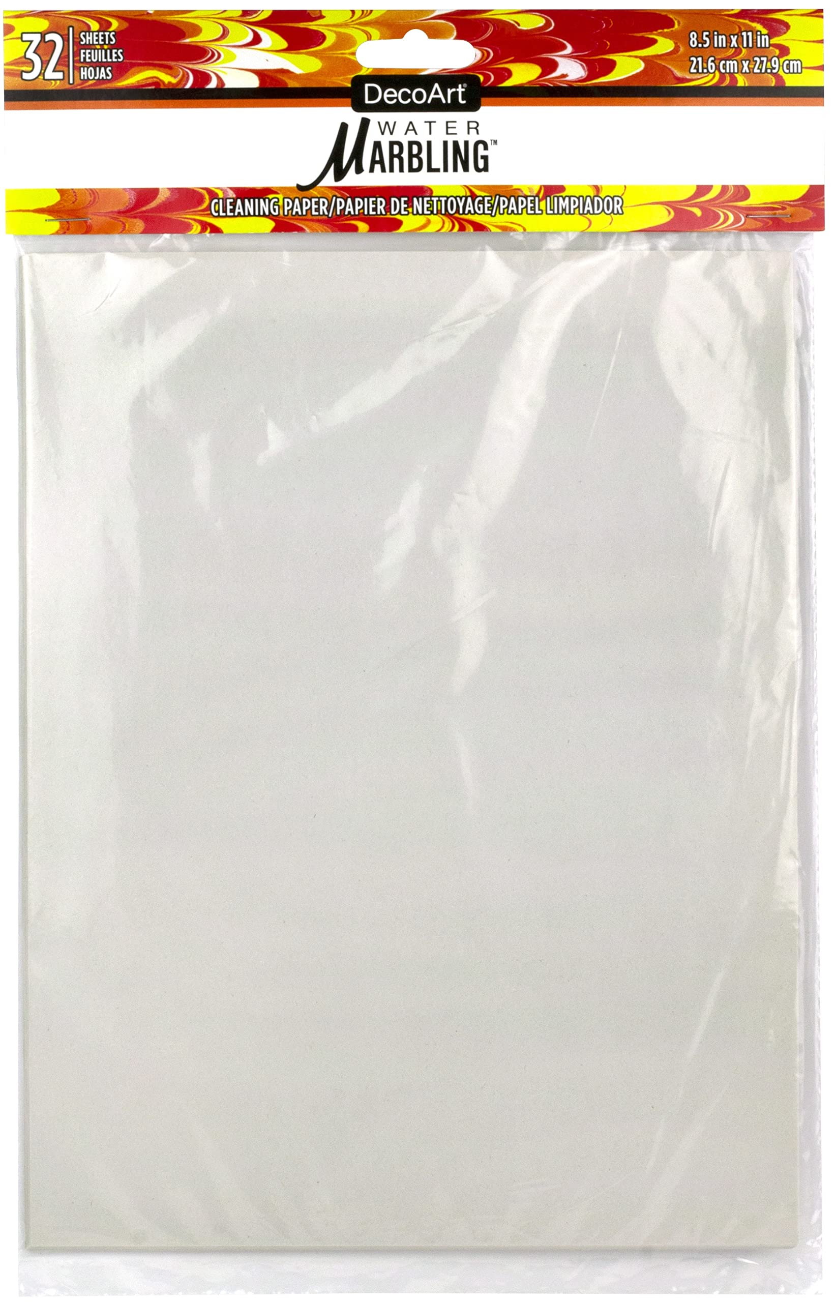 Decoart Water Marbling Newsprint Cleaning Paper 32/Pkg