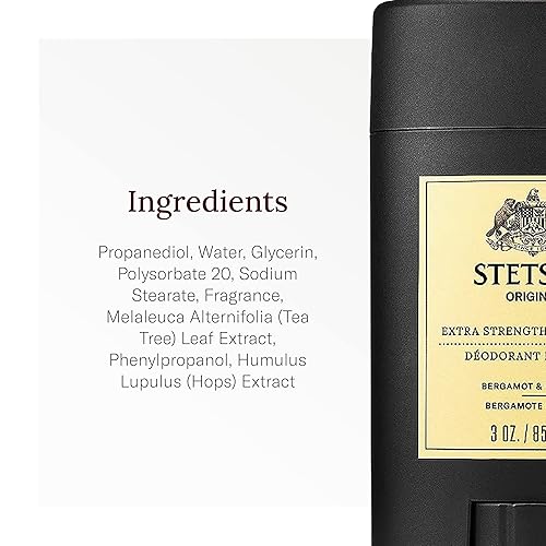 Miniatura 5 de Stetson Personal Care Desodorante extra fuerte por Scent Beauty  Desodorante en barra de gel para hombre para aseo  3 oz  Paquete de 3  Original