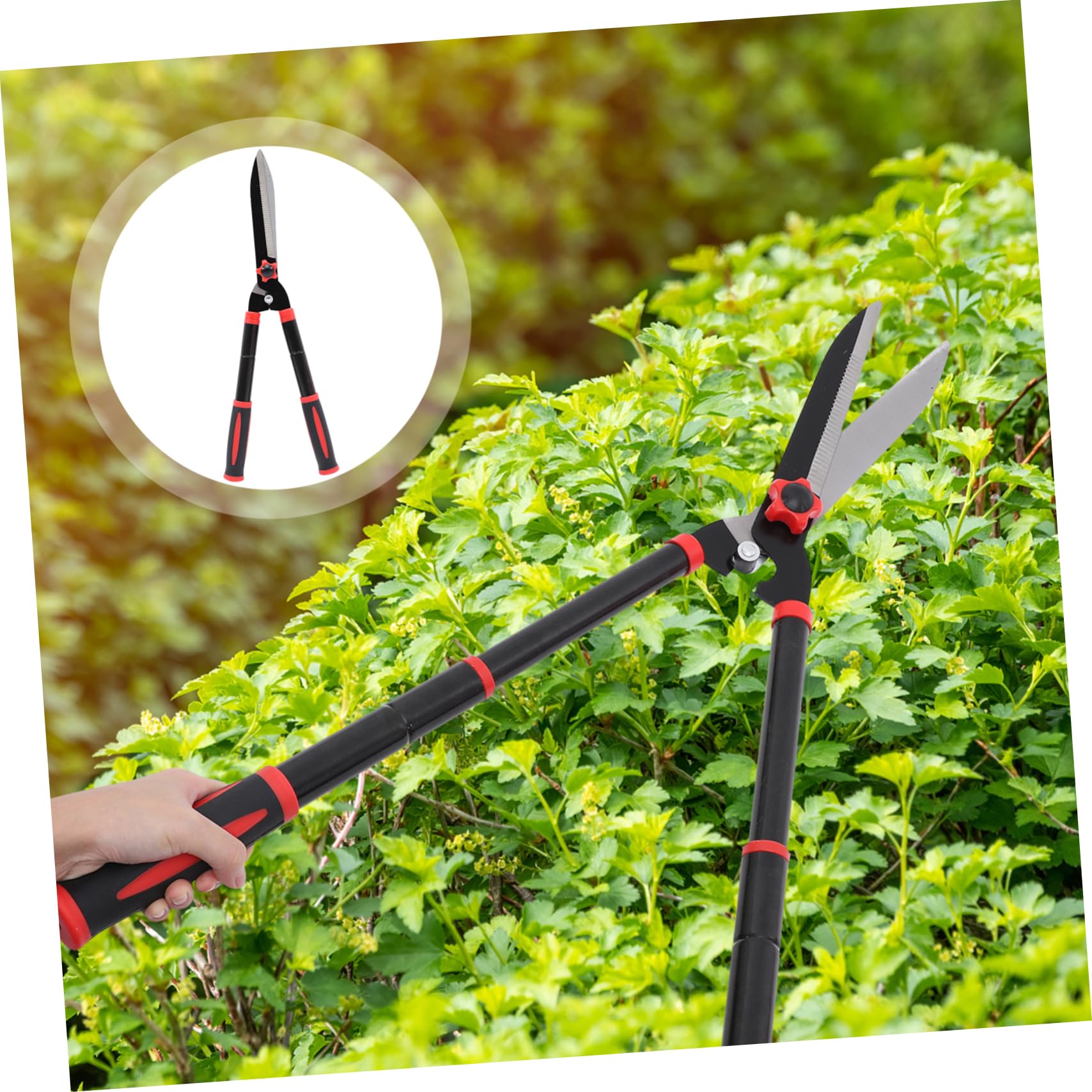 ifundom Cesoi Per Siepi Manuali Attrezzi Da Giardinaggio in Acciaio Impugnature Ergonomiche in Gomma Antiscivolo Cesoie Da Giardino Per Potatura Arbusti e Piante Ornamentali