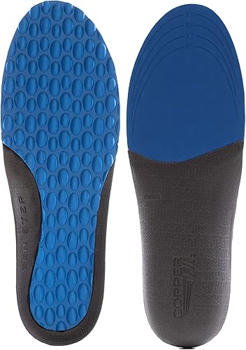 Copper Fit Plantilla Zen Step Comfort para mujer, 1 par de tallas 6-10, paquete de 1 azul, Azul
