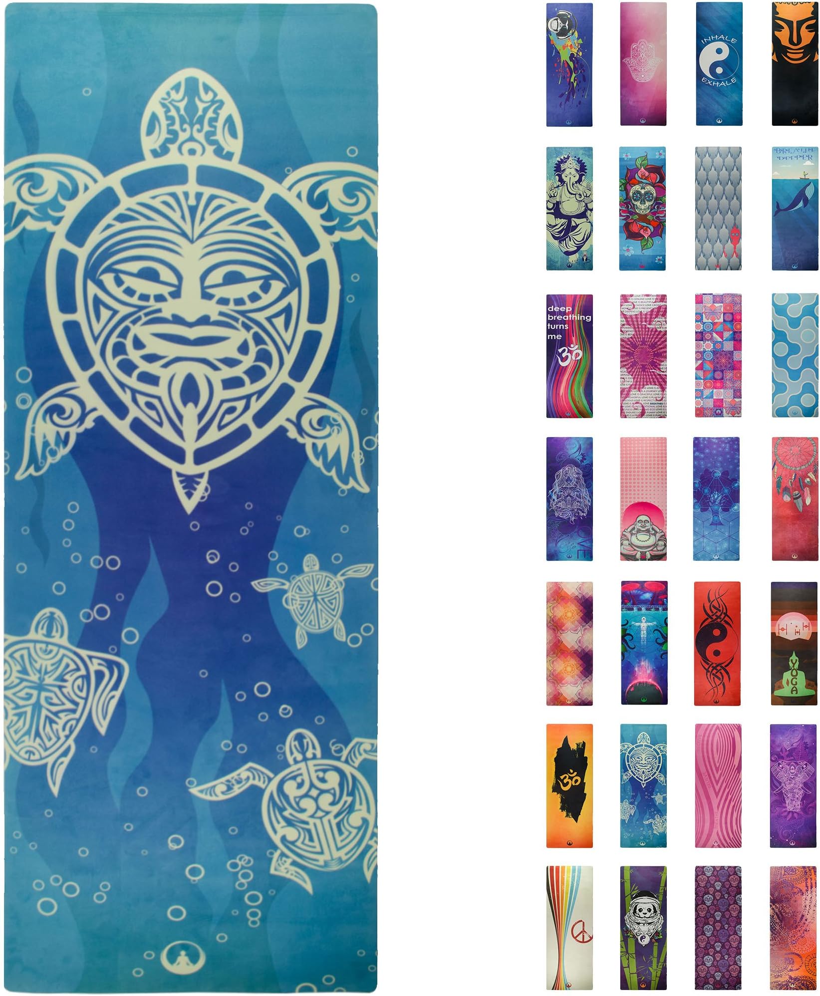 Soul Obsession Printed Yoga Mat, Prana Yoga Mat, Bikram Yoga Mat – Incredibly Comfortable Yoga Mats for Men and Women - Gorgeous Microfiber Printed Designs – Beautiful and Durable Excersize Mat