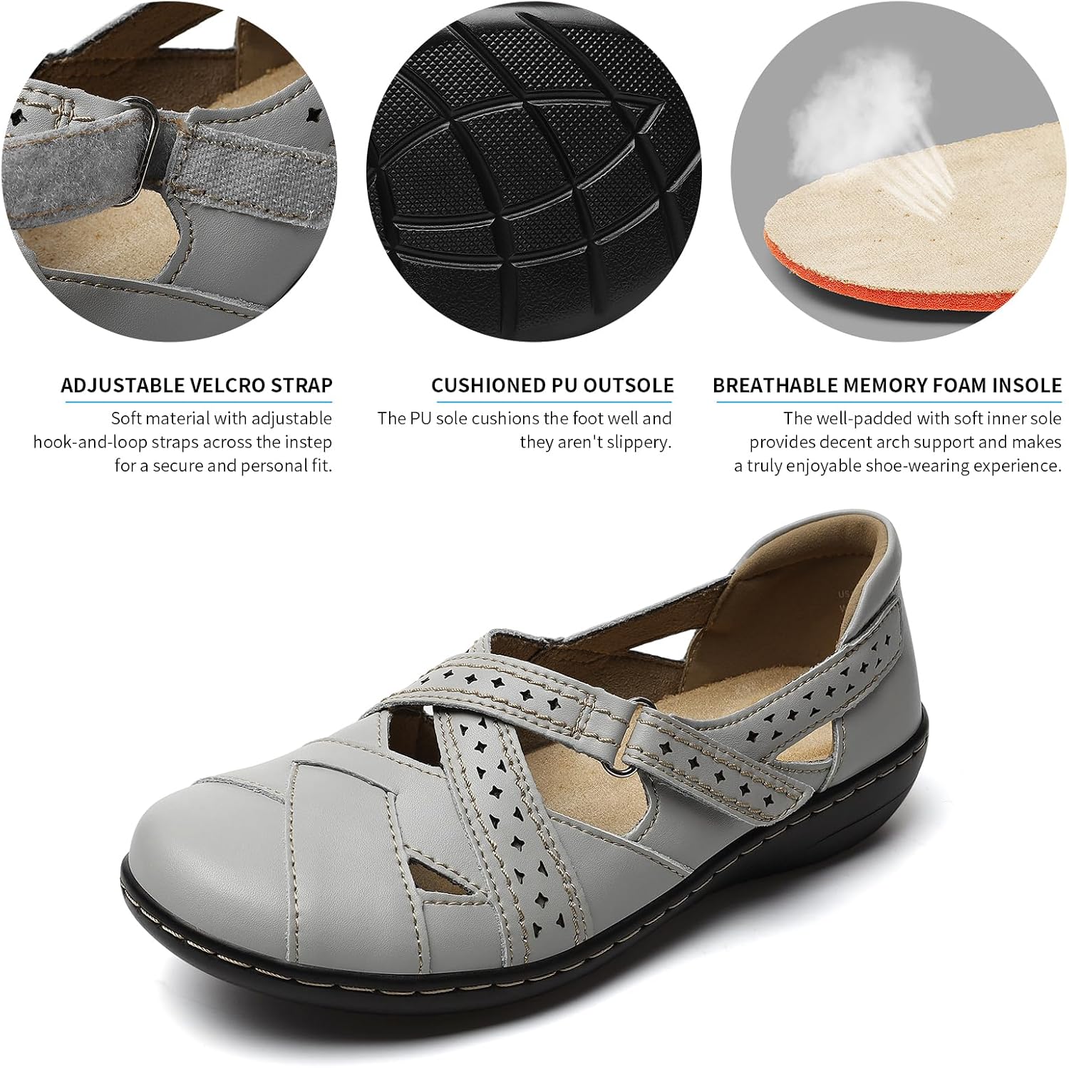 TERRIKAT Women's Casual Loafers Cute Slip On Comfort Walking Flats Leather Driving Moccasins Fashion Closed Toe Boat Shoes - Image 7